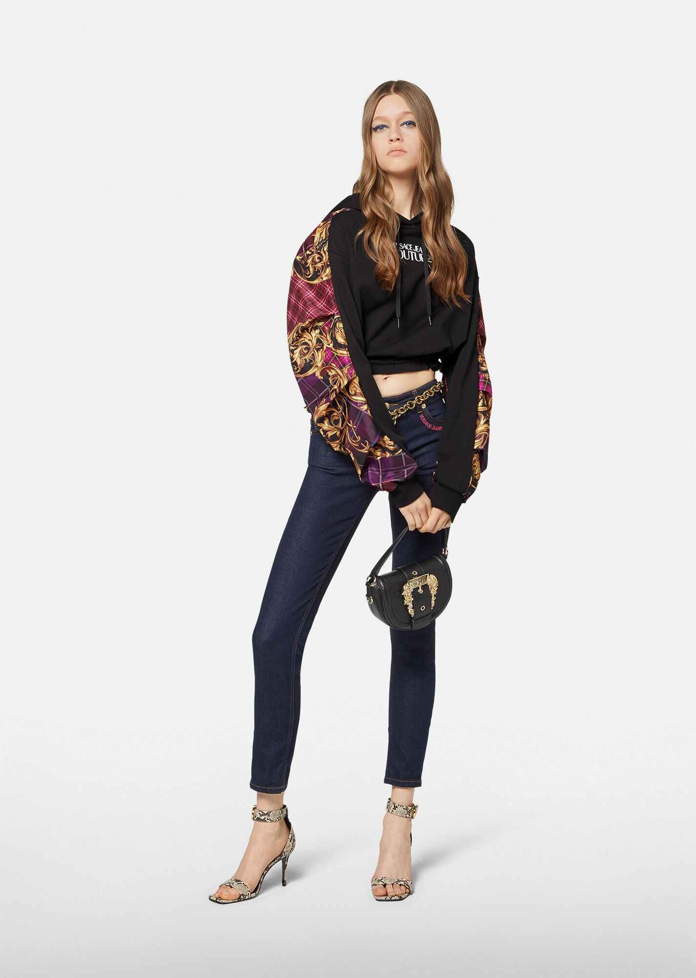 Tartan Baroque Print Hoodie - 4