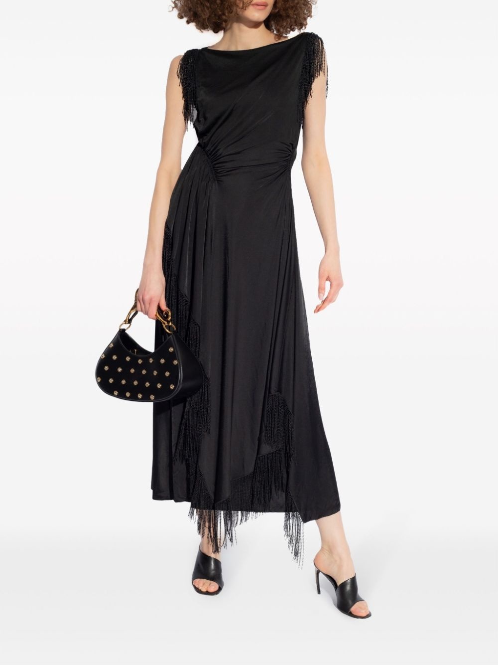 embroidered-detailing midi dress - 2