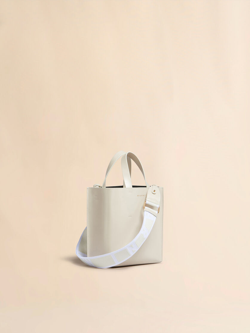 MUSEO MINI BAG IN CREAM LEATHER - 5