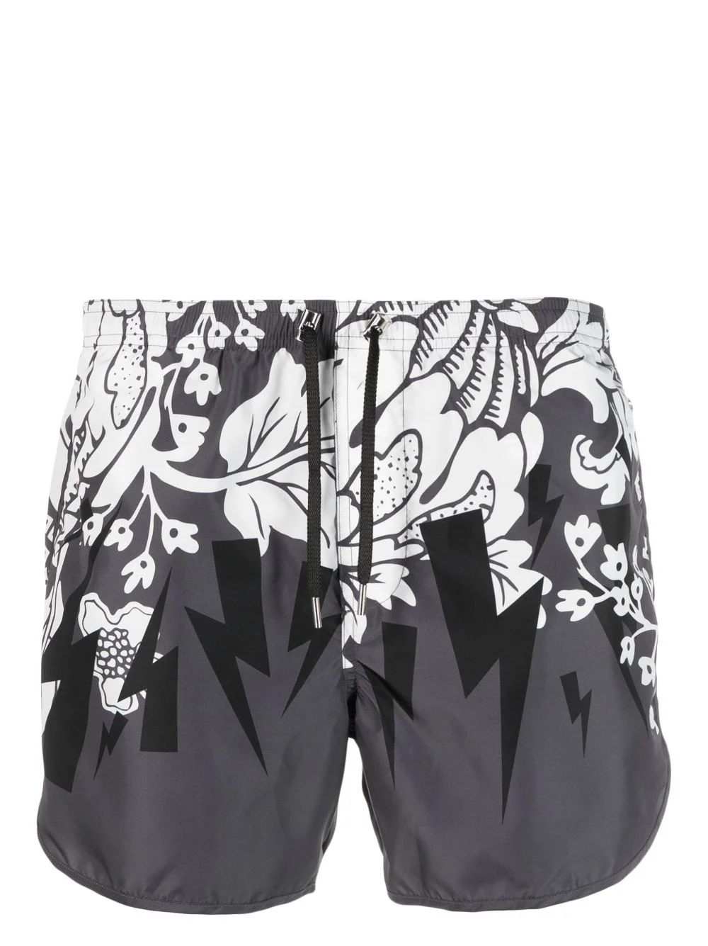 graphic-print swim shorts - 1
