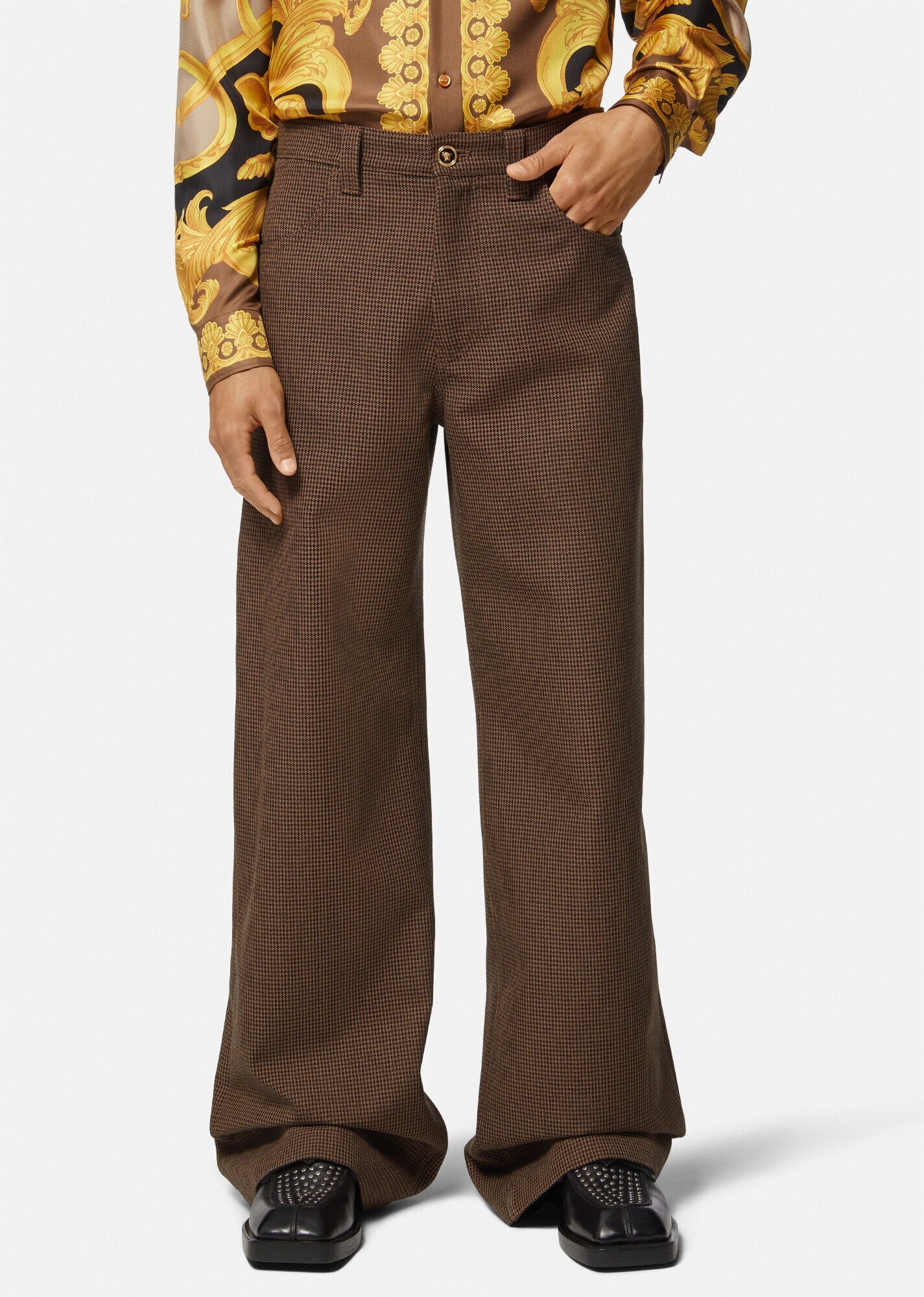 Medusa Houndstooth Pants - 3