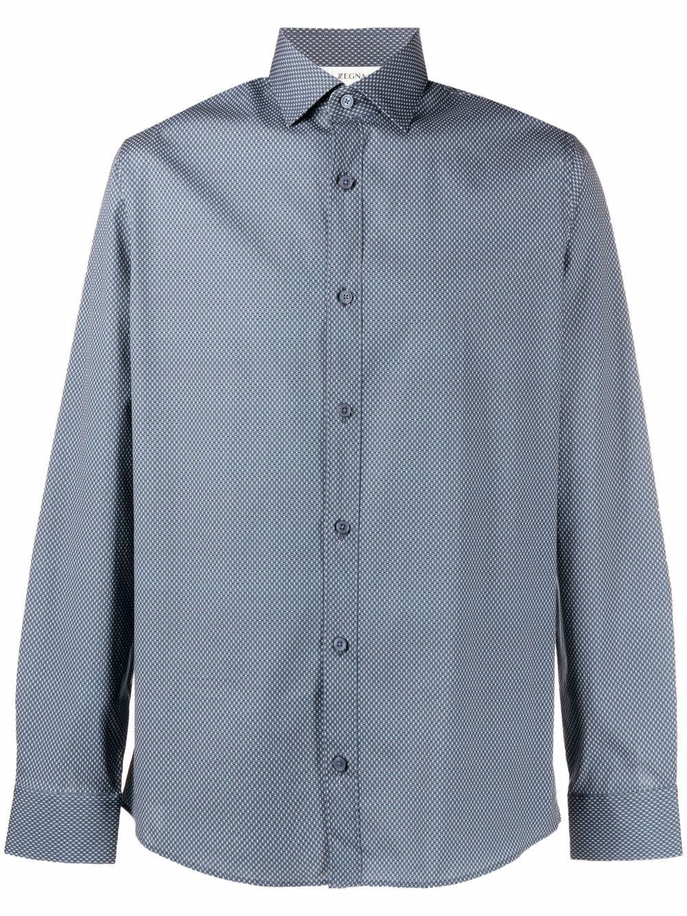 long-sleeve poplin shirt - 1