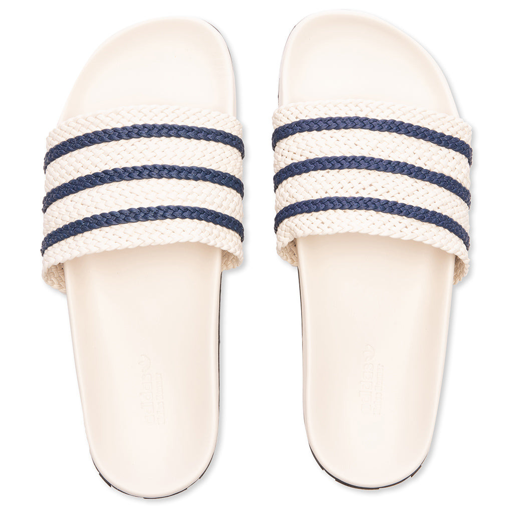 ADIDAS ORIGINALS X WALES BONNER ADILETTE - WONDER WHITE/NIGHT INDIGO - 4
