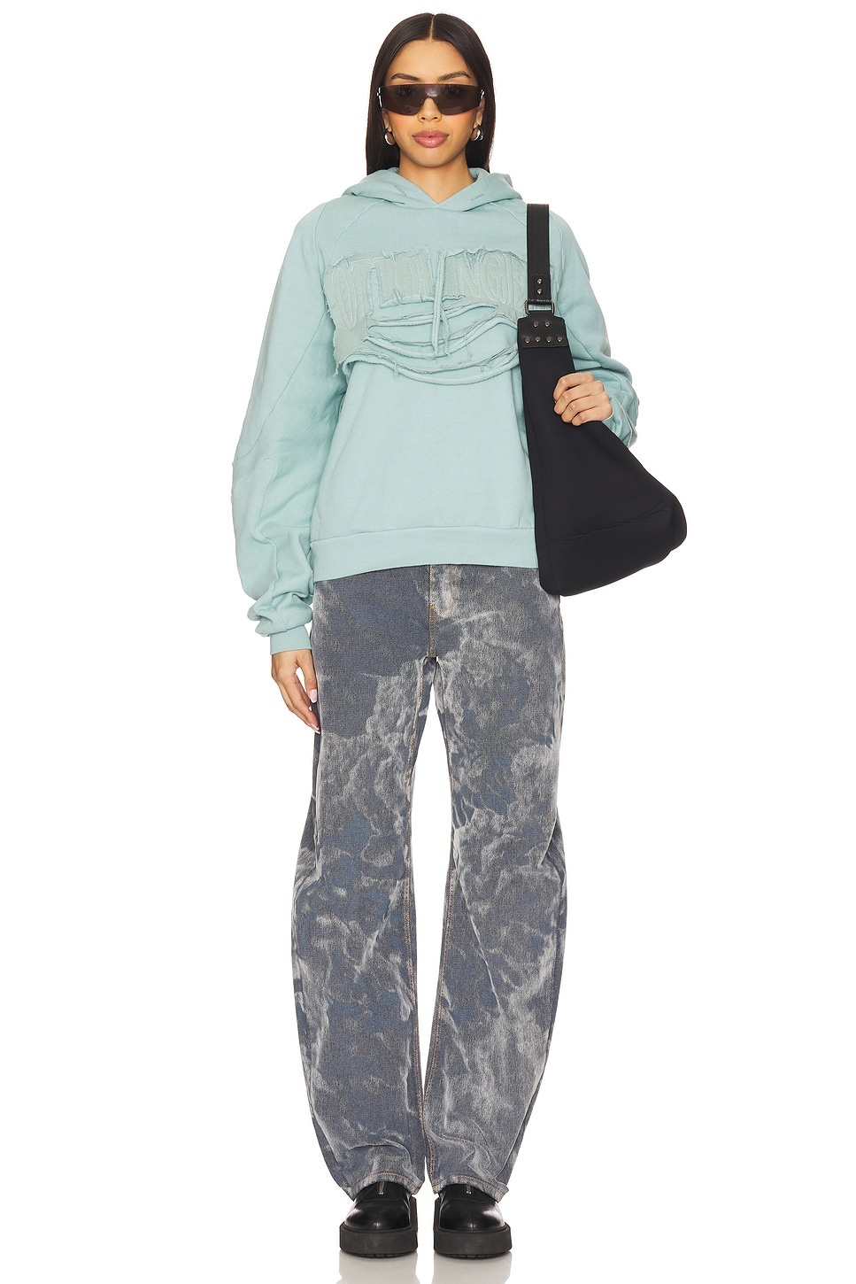 Distressed Multiline Hoodie - 4