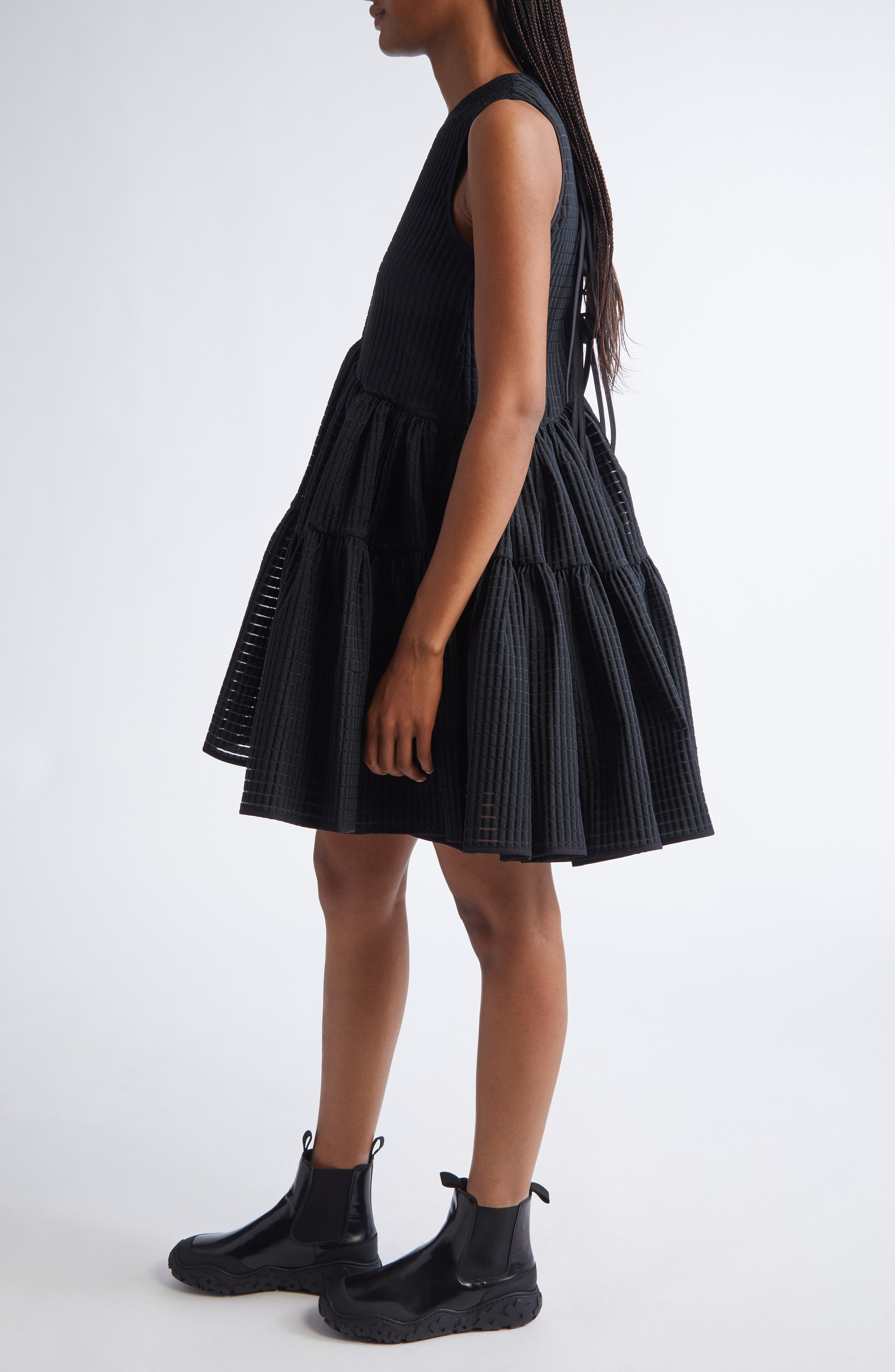 Cecilie Bahnsen Abigail Miku Jacquard Dress in Black at Nordstrom - 3