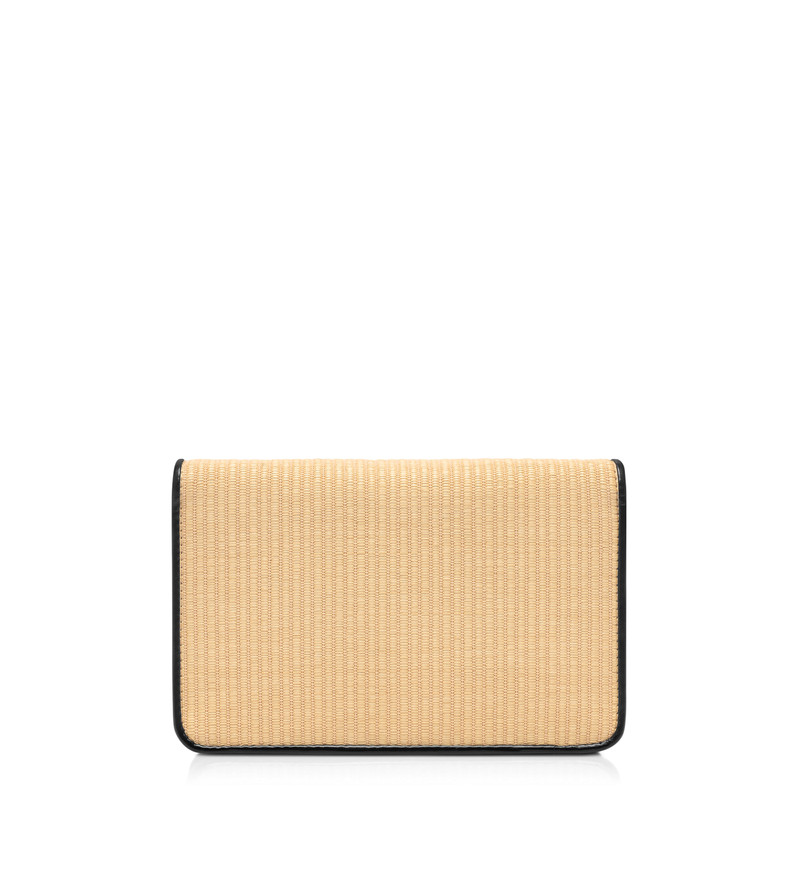 RAFFIA AND LEATHER SMALL SHOULDER BAG 3