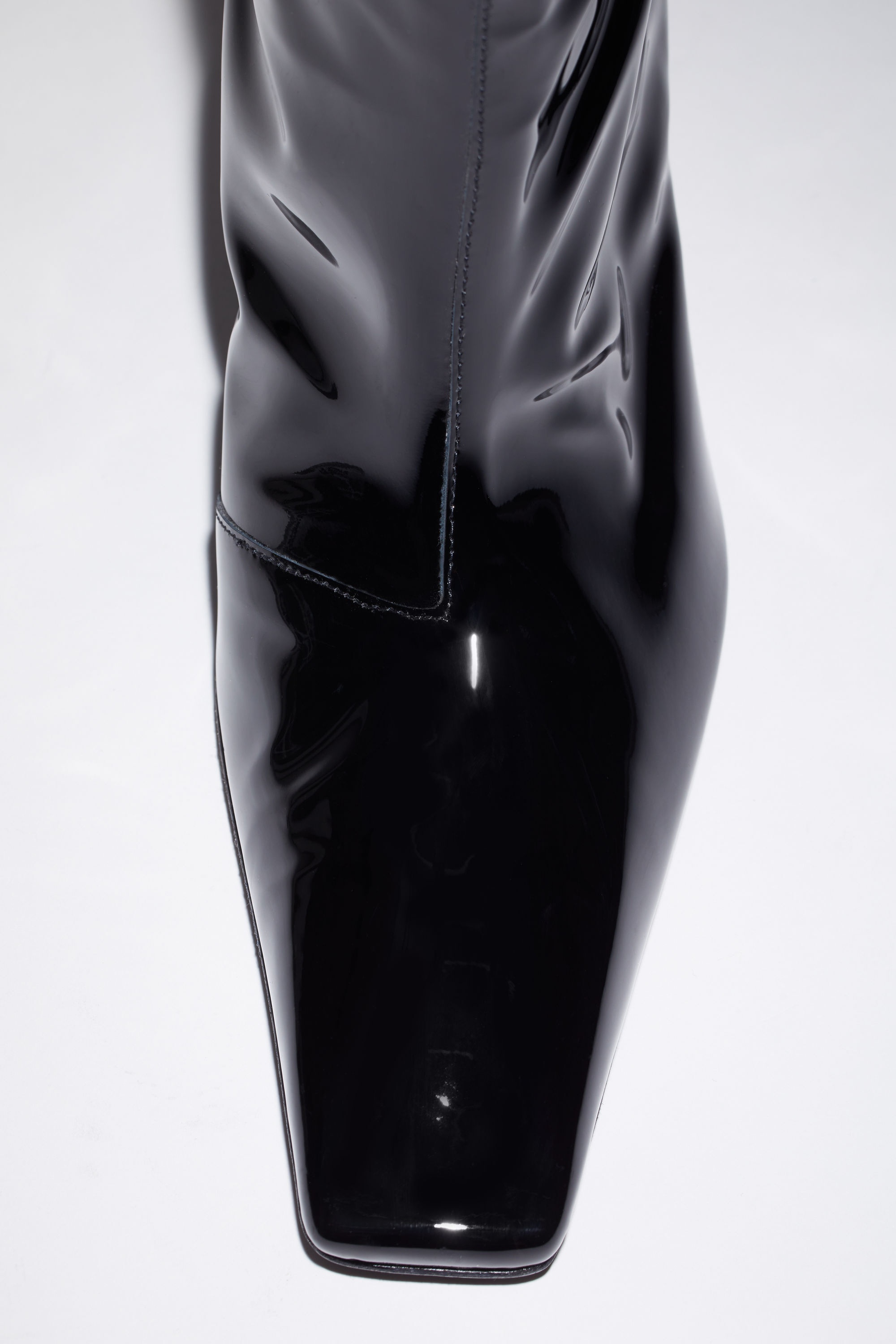 Leather heel boots - Black - 6