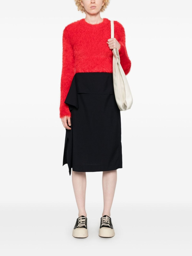 Plan C wool midi skirt outlook
