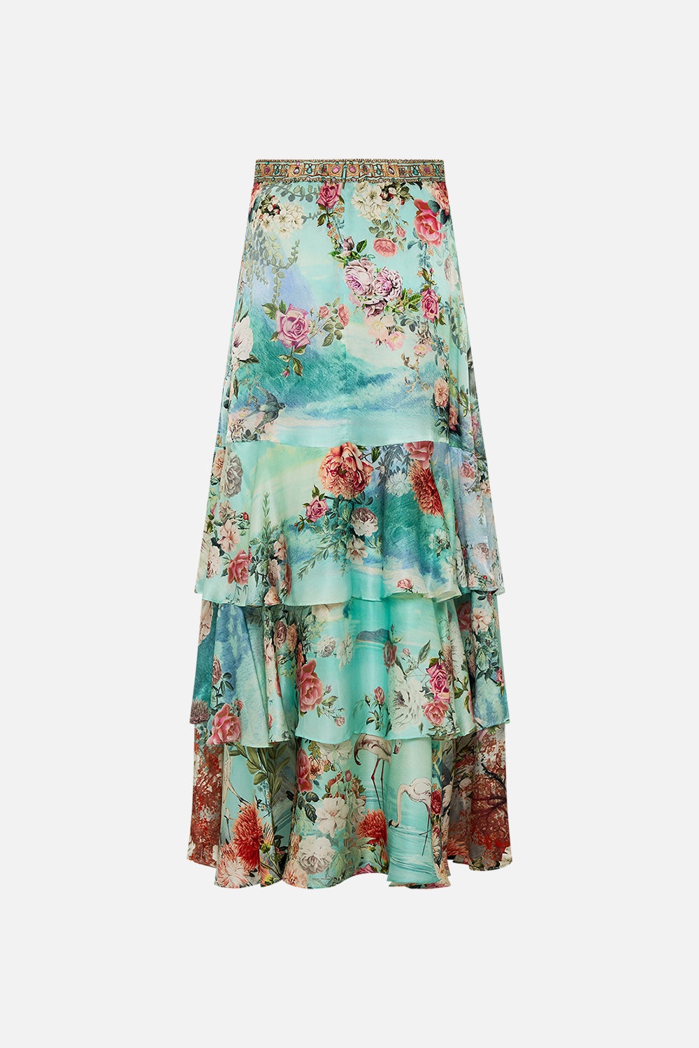 TIERED RUFFLE SKIRT - 7