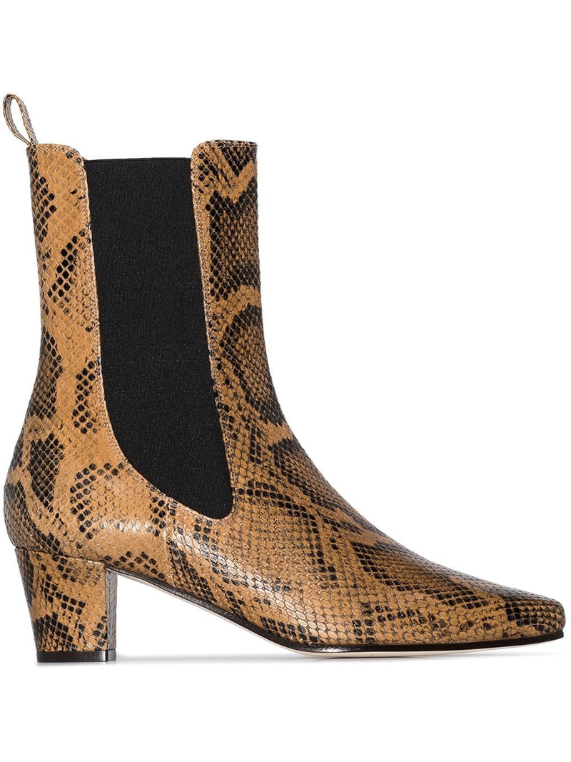 python-print 50mm ankle boots 1