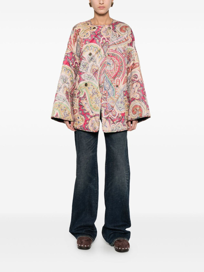 Etro paisley quilted jacket outlook