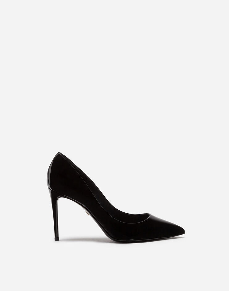 Polished calfskin pumps - 1