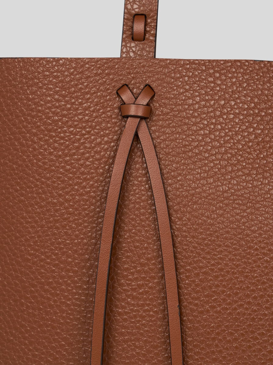 ETRO ESSENTIAL MEDIUM LEATHER TOTE BAG WITH THREADING - 7