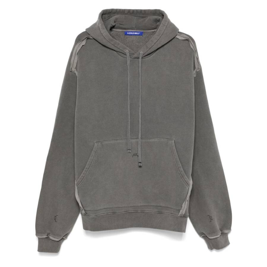 A Cold Wall Men's Black Facade Cotton Hoodie - 5