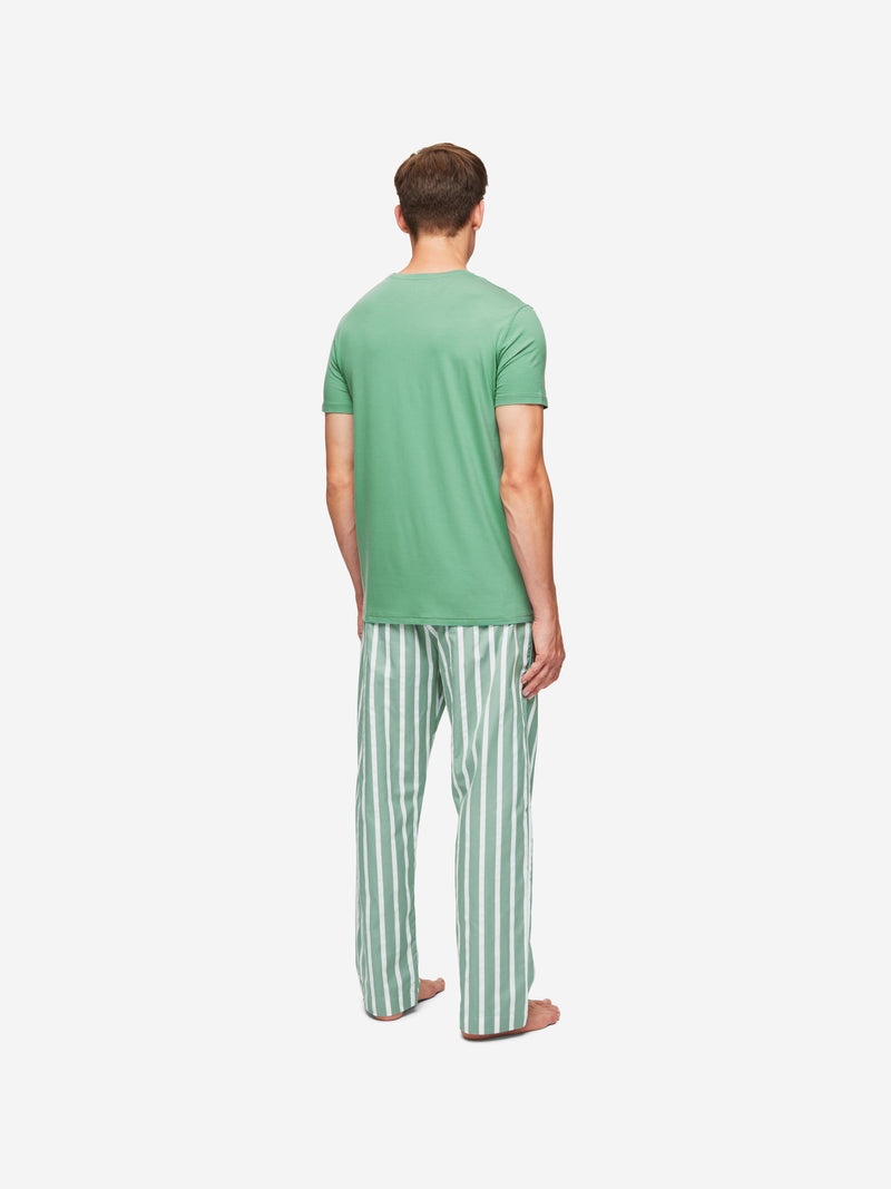 Men's T-Shirt Basel Micro Modal Stretch Sage Green - 3