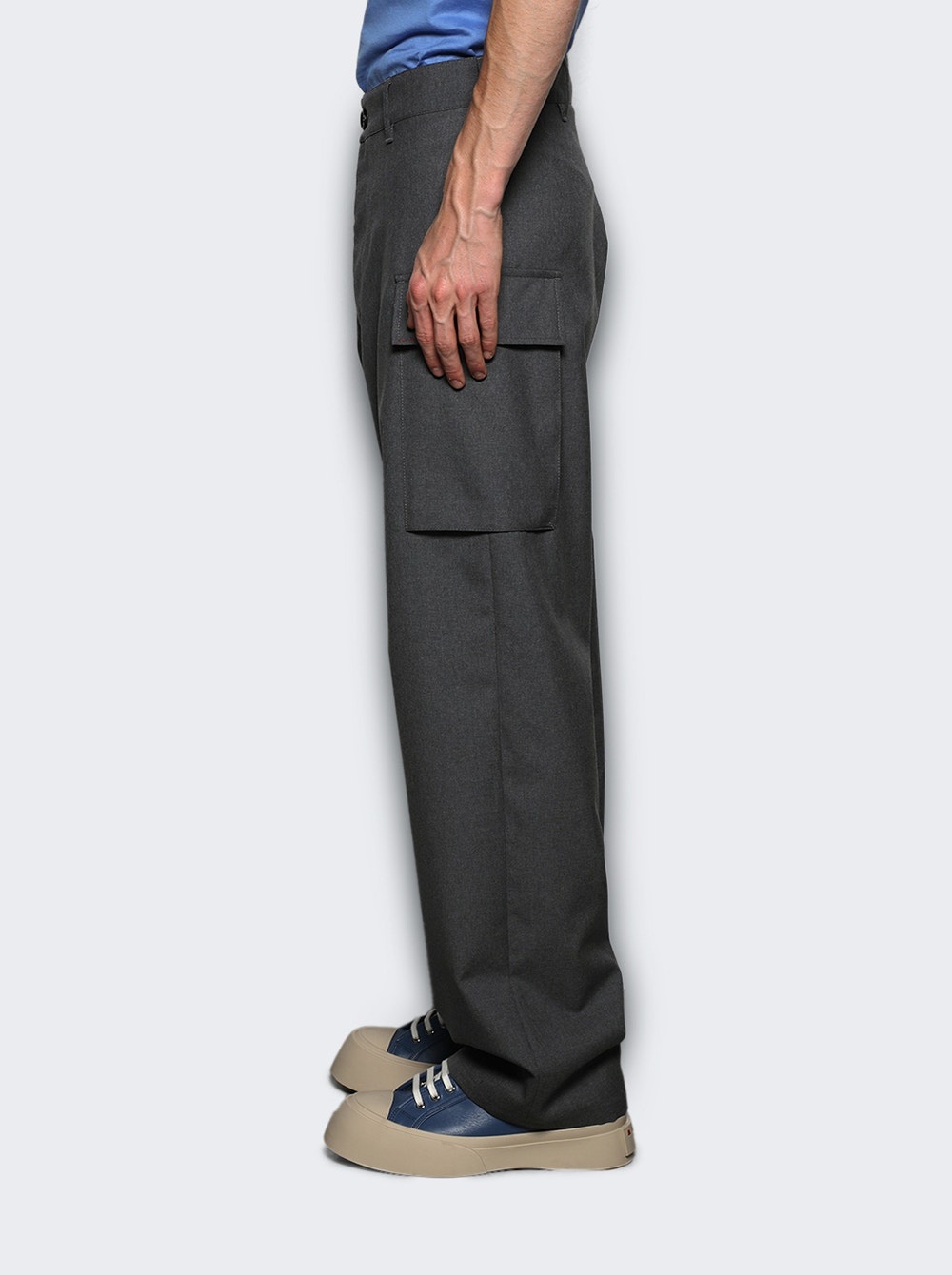 Cargo Pocket Trousers Grey - 4