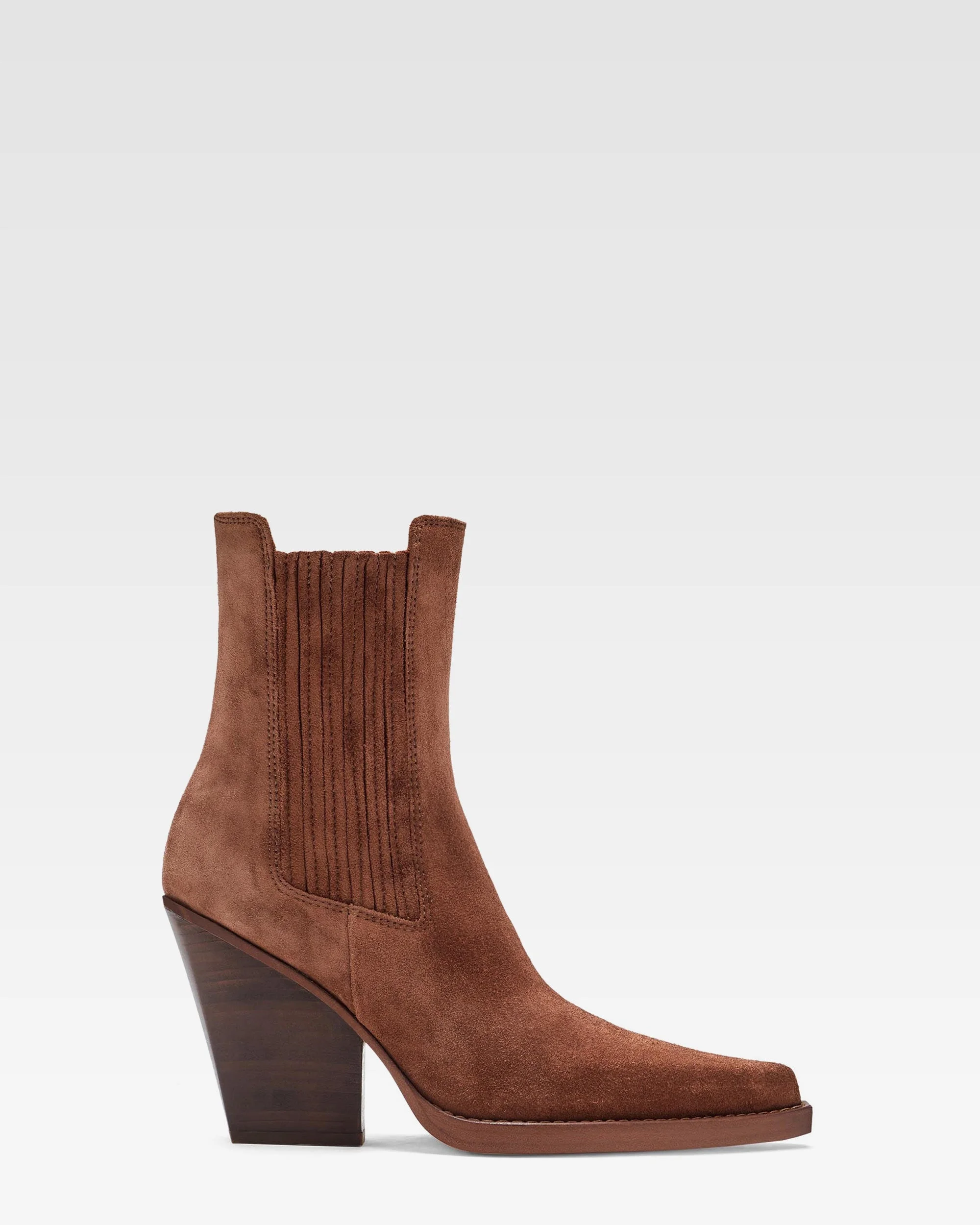 Suede Western ankle boot - 1
