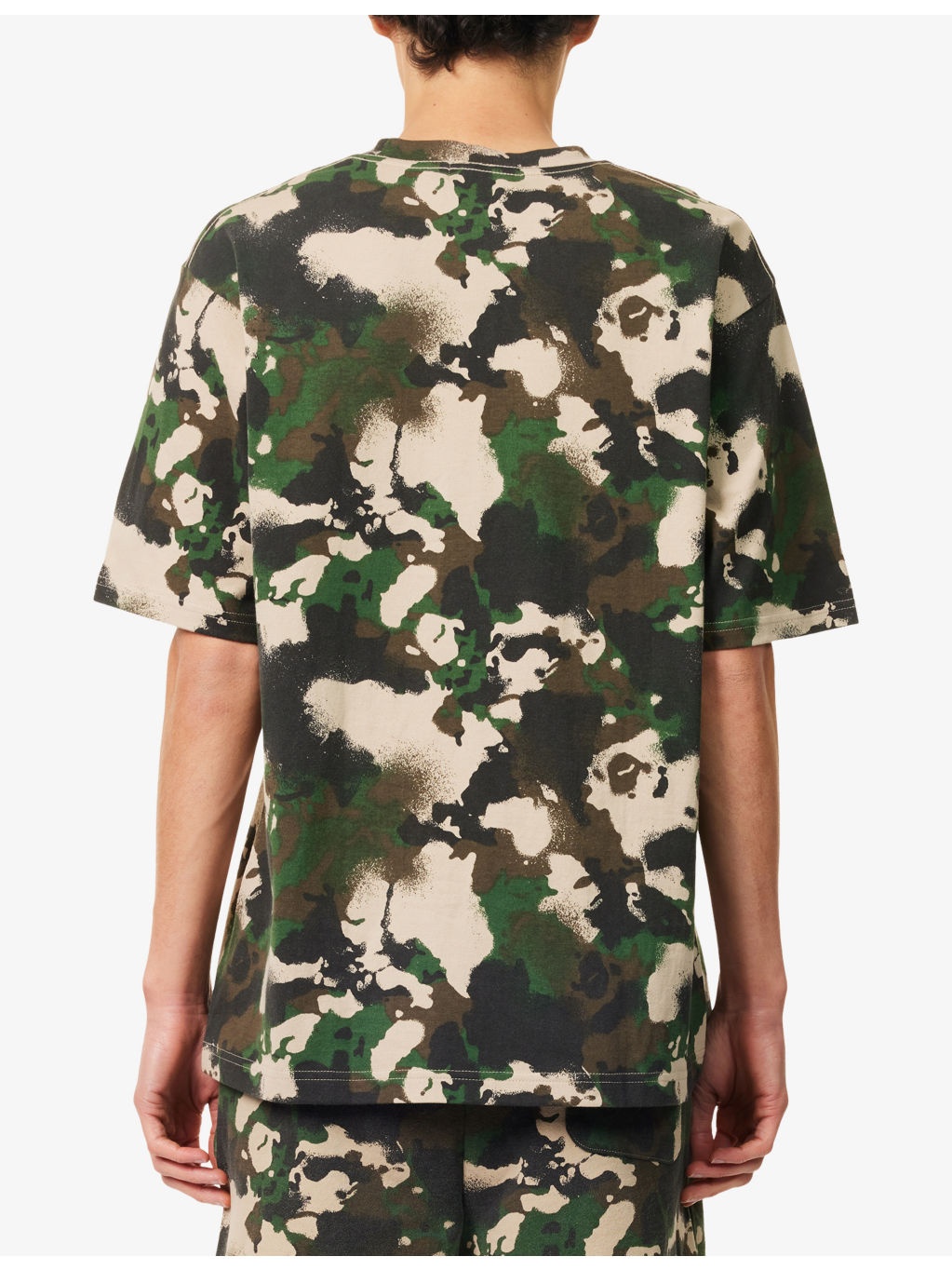 Map Camo One Point Short-Sleeve Cotton-Jersey T-Shirt - 4