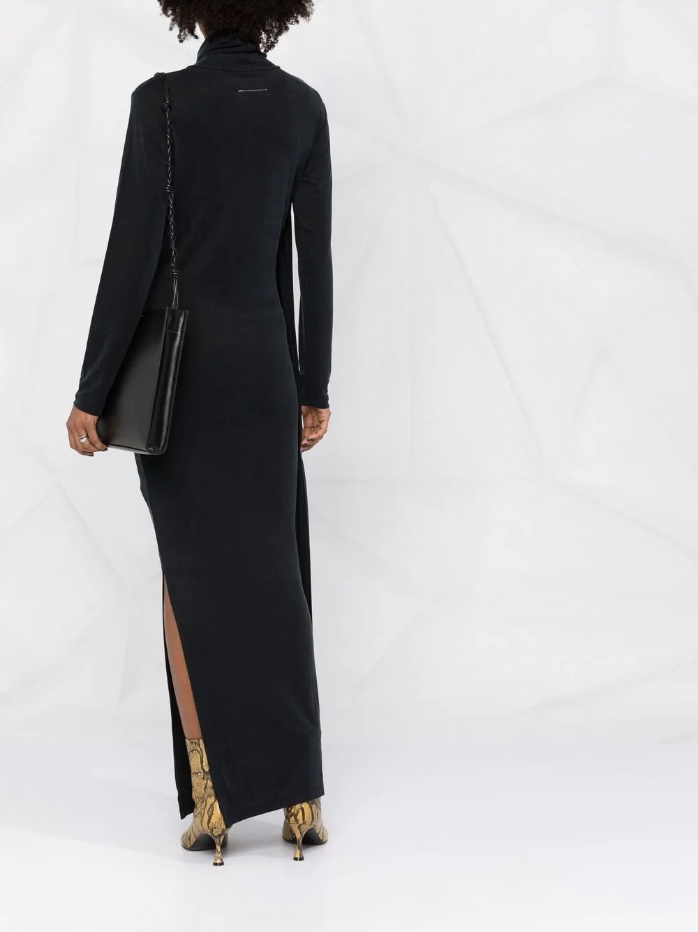roll-neck maxi dress - 4