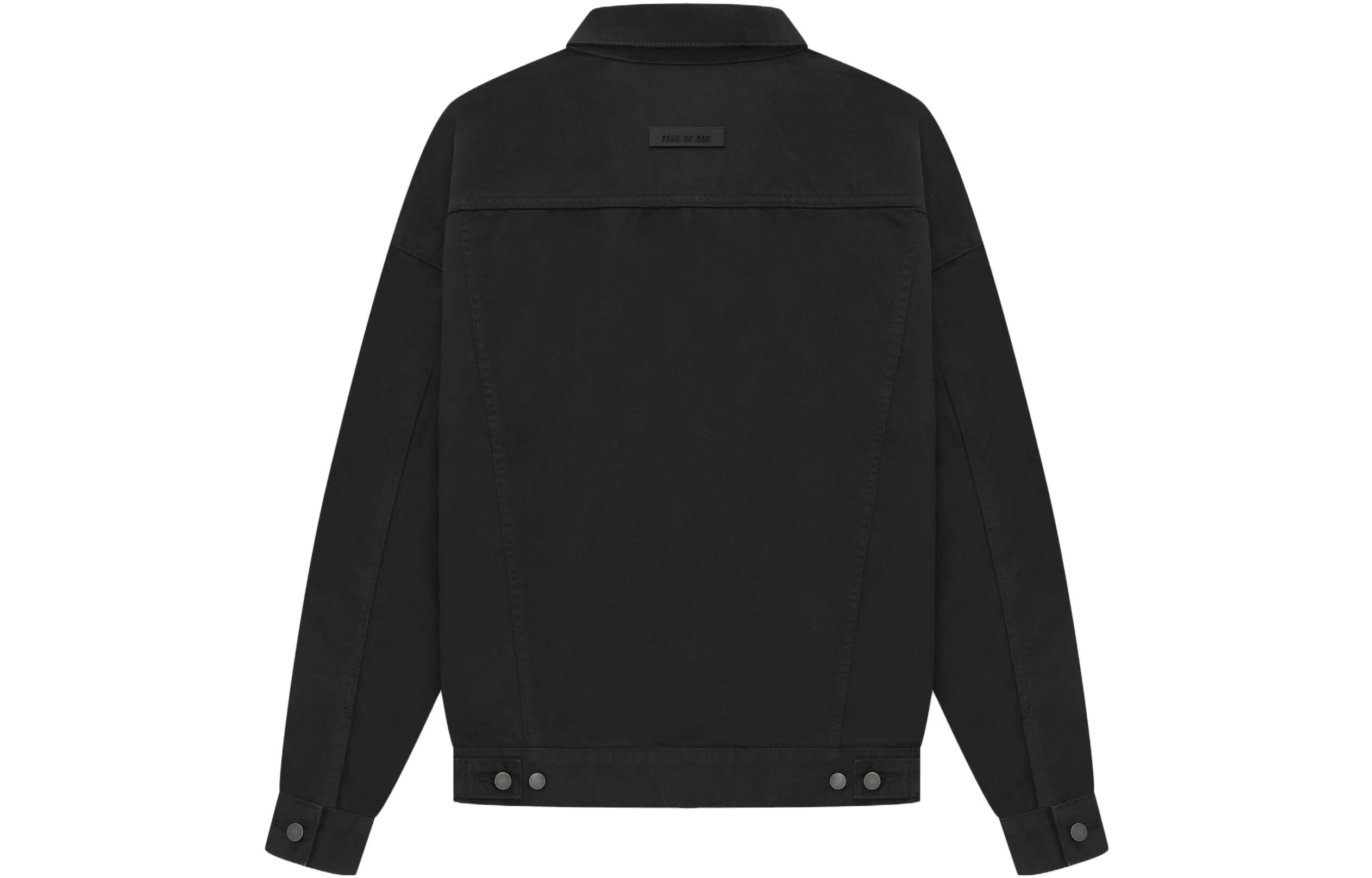 Fear of God Essentials The Black Collection Denim Jacket 'Jet Black' 202SP234270F - 3