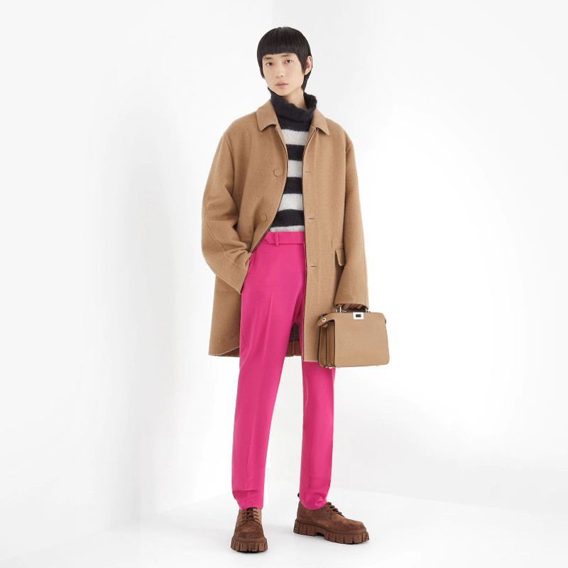 FENDI Beige wool coat outlook