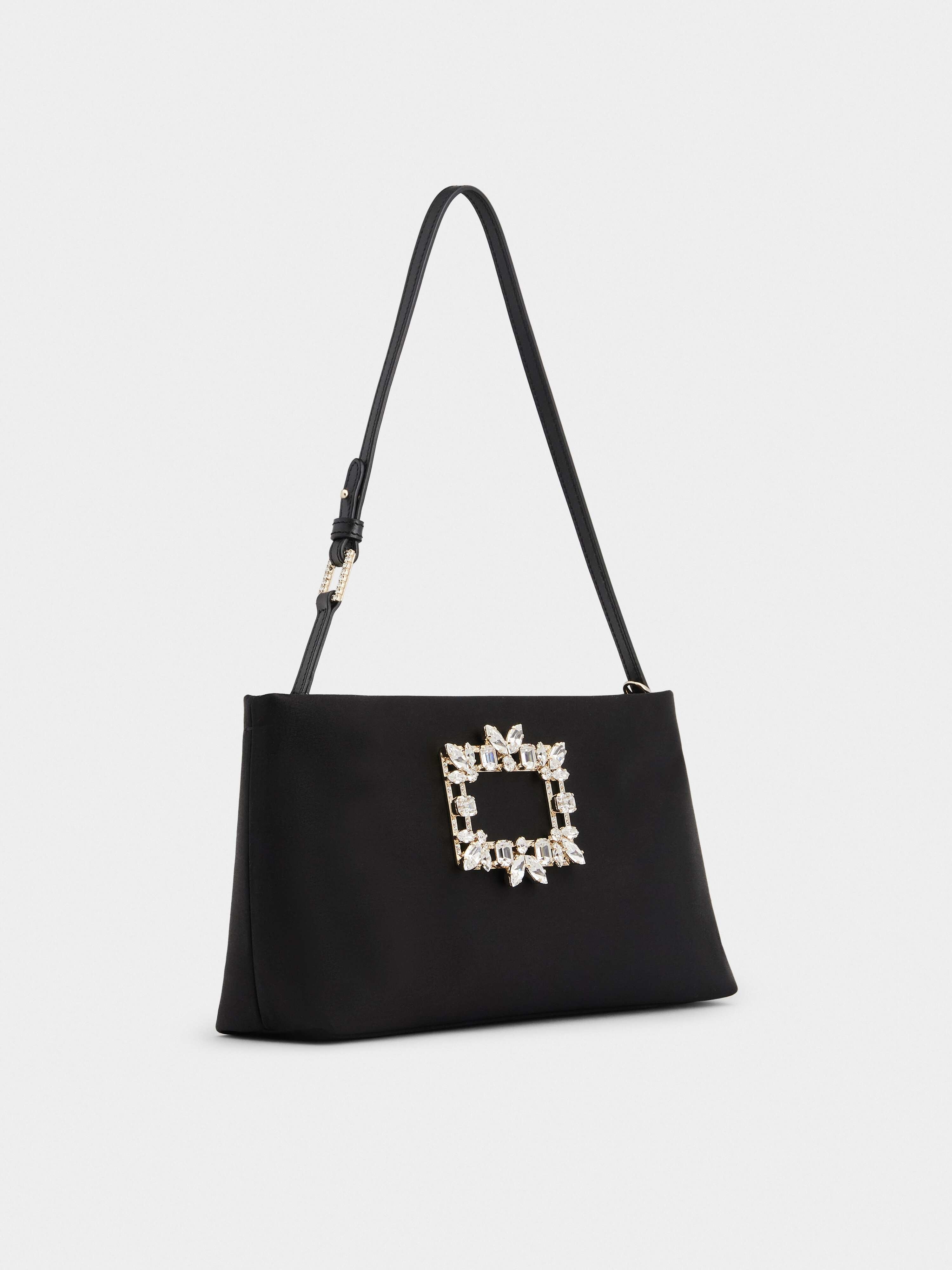 RV Nightlily Broche Vivier Buckle Mini Bag in Satin - 3
