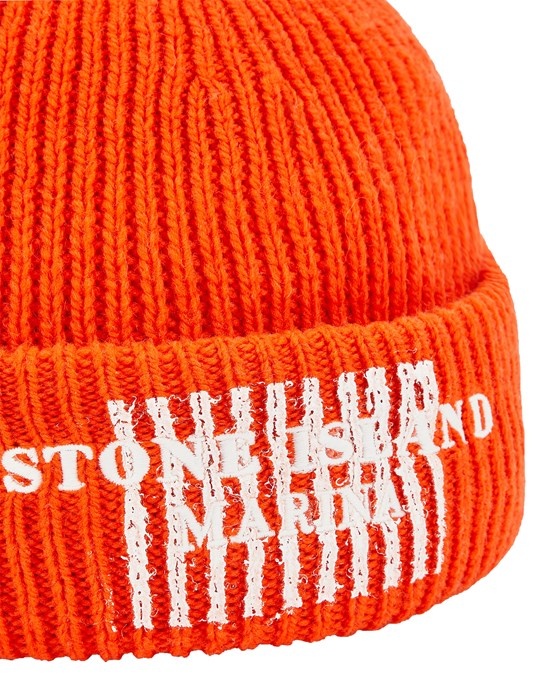 N01XC STONE ISLAND MARINA_PURE WOOL FULL RIB LOBSTER RED - 3