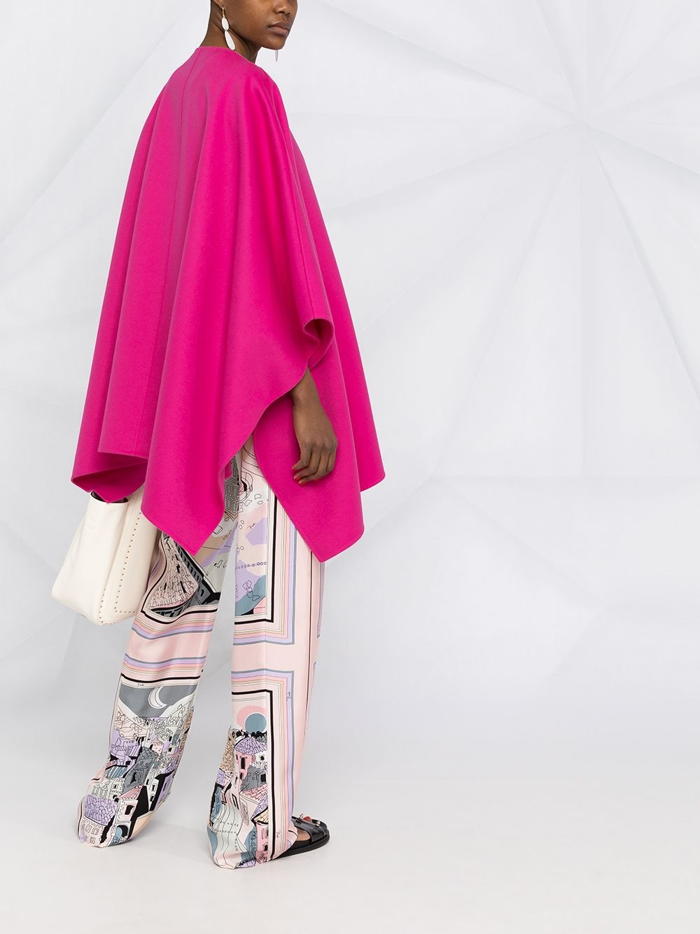 draped button cape - 4
