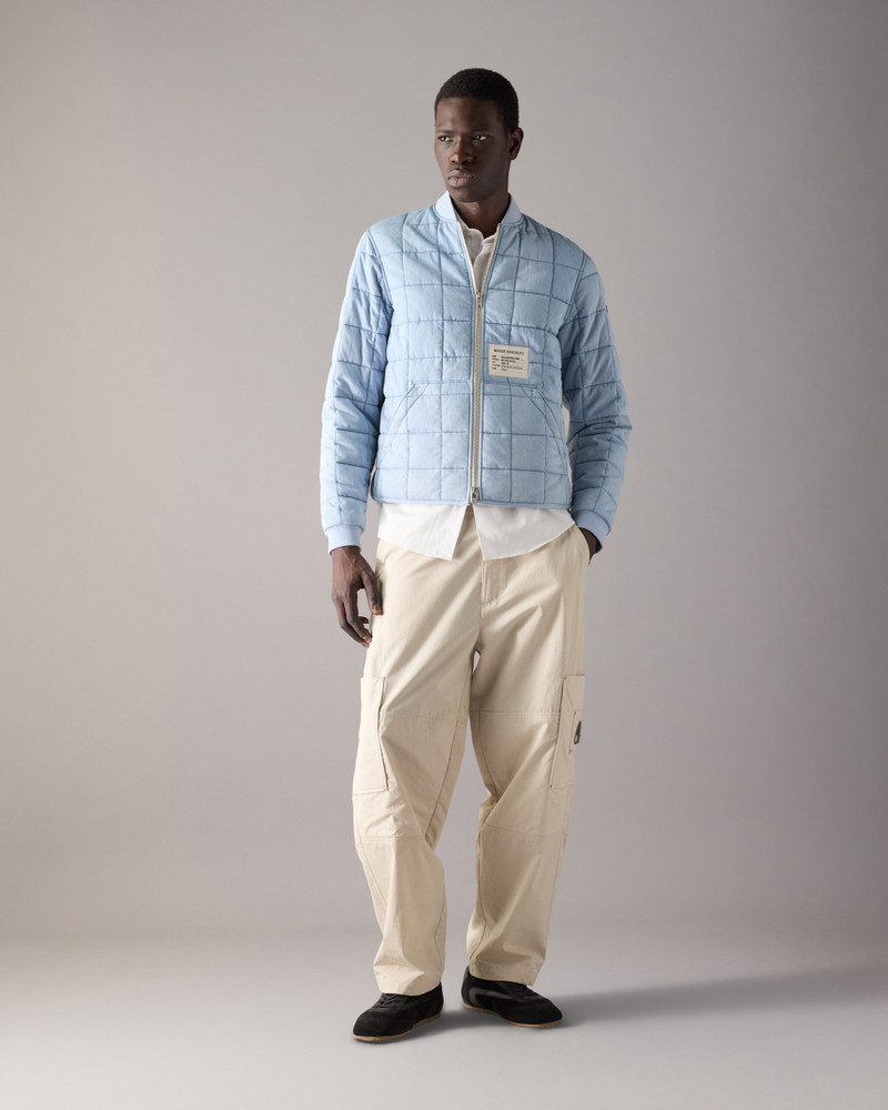 MOOSE KNUCKLES TRANSIT LINER DENIM BOMBER JACKET outlook