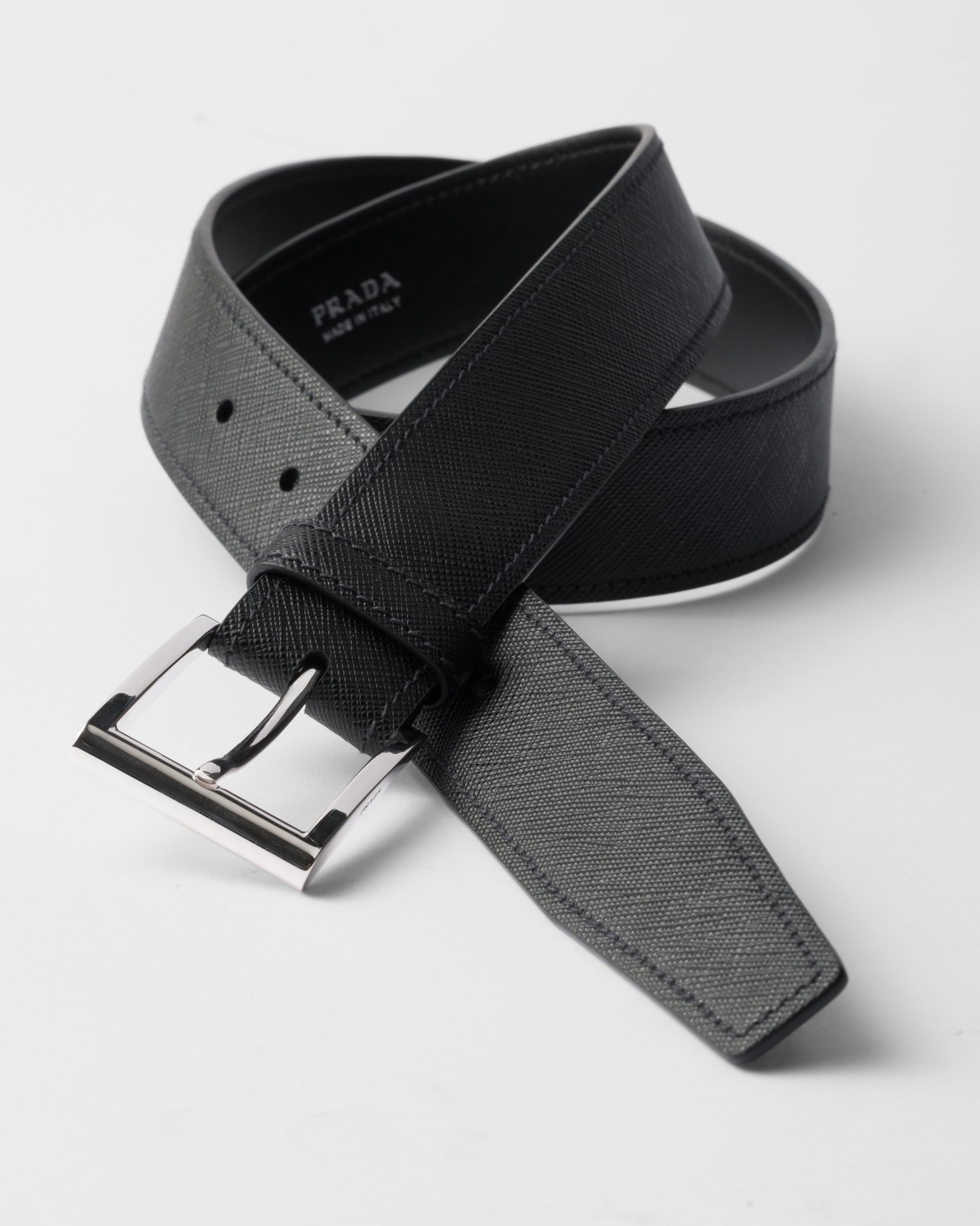 Saffiano leather belt strap - 2
