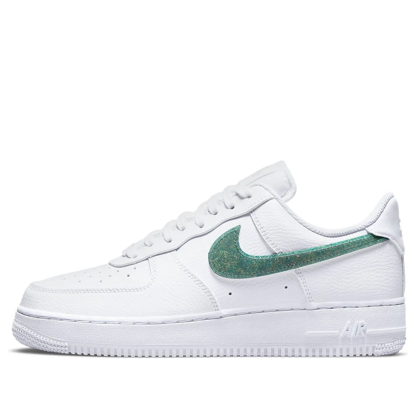 (WMNS) Nike Air Force 1 Low 'Glitter Swoosh - Celery' DH4407-100 - 1