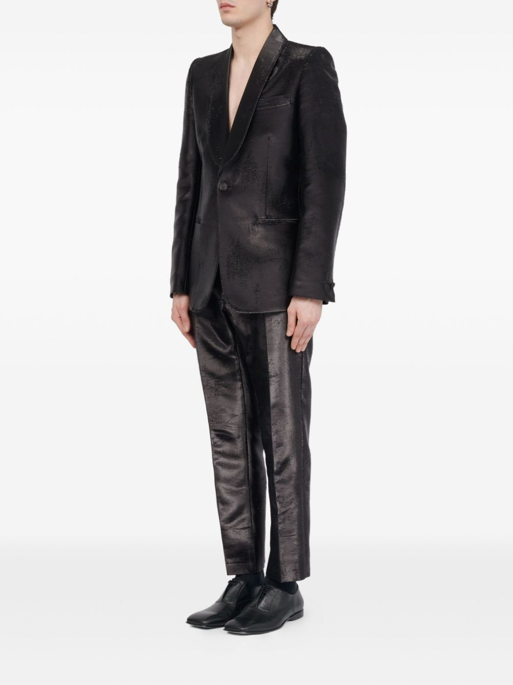 textured blazer - 4