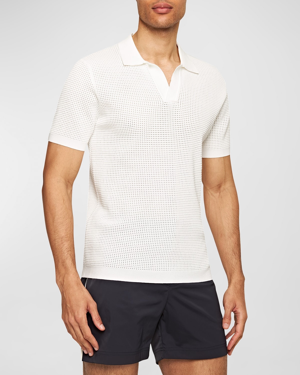 Men's Roddy Mesh Stitch Polo Shirt - 1