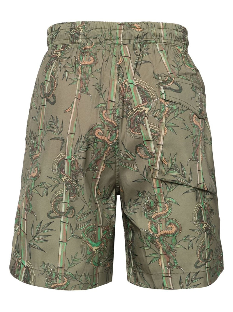 MAHARISHI Dragon Bamboo swim shorts outlook