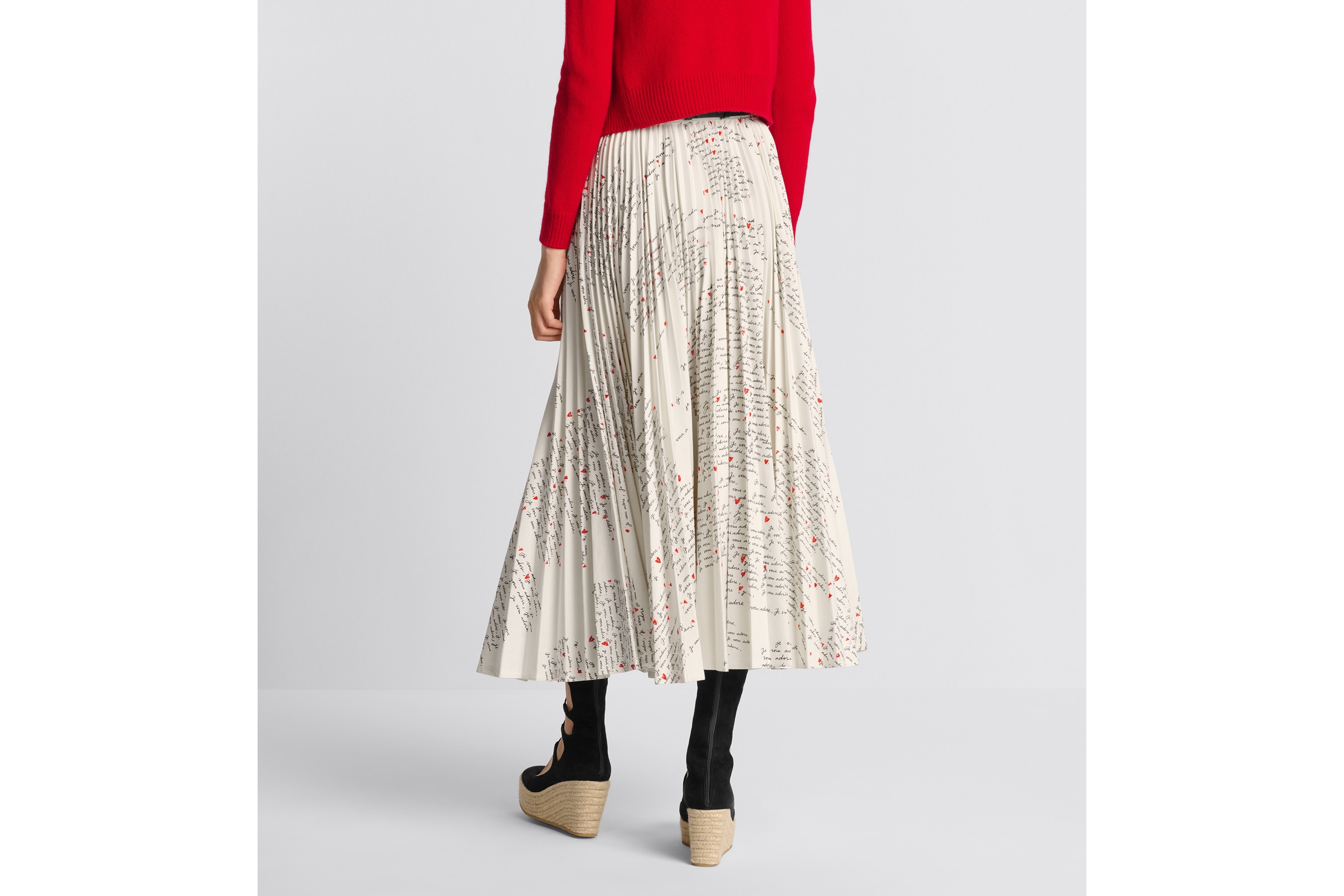 Dioramour Mid-Length Pleated Skirt - 4