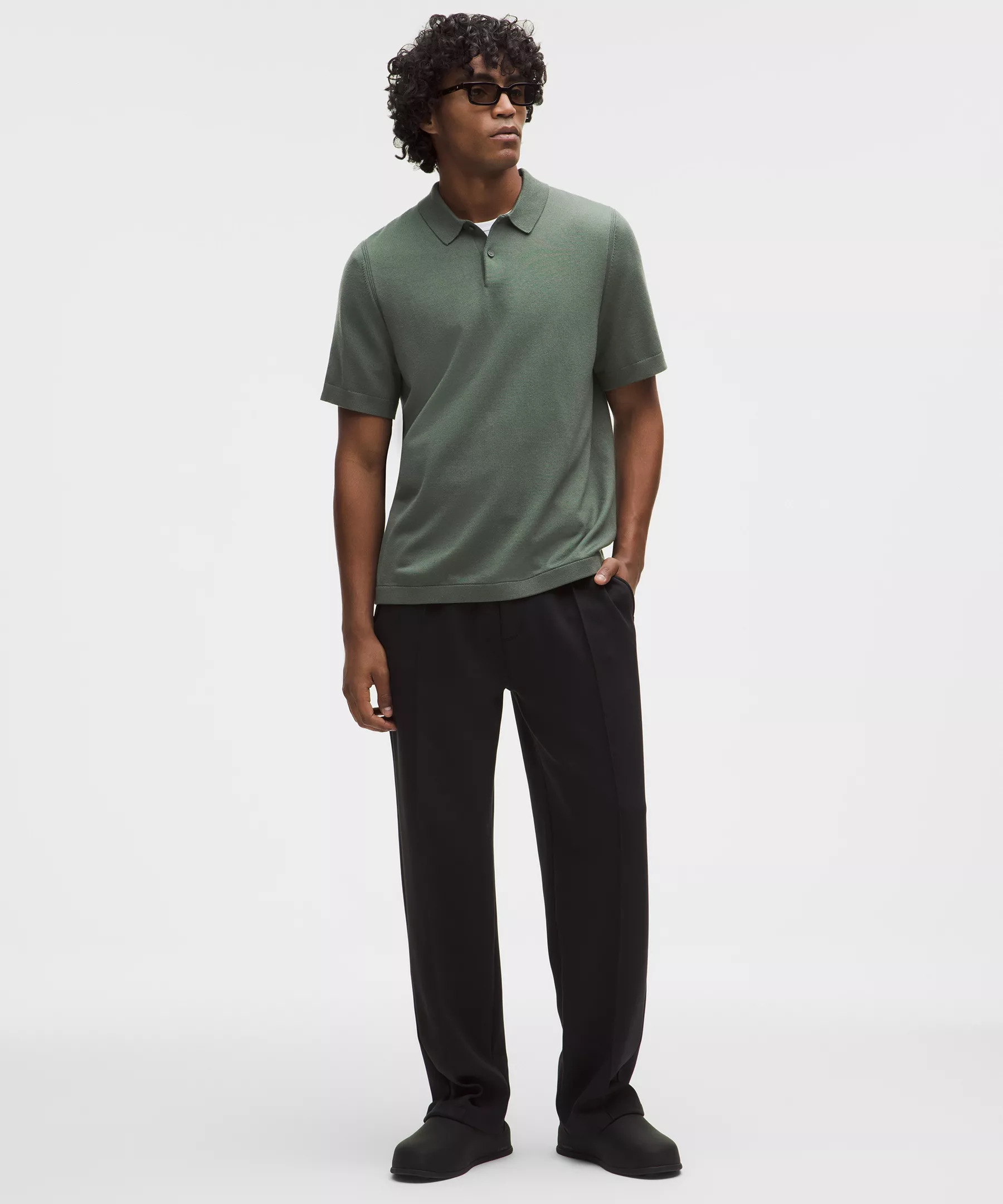 New Venture Short-Sleeve Knit Polo Shirt - 2