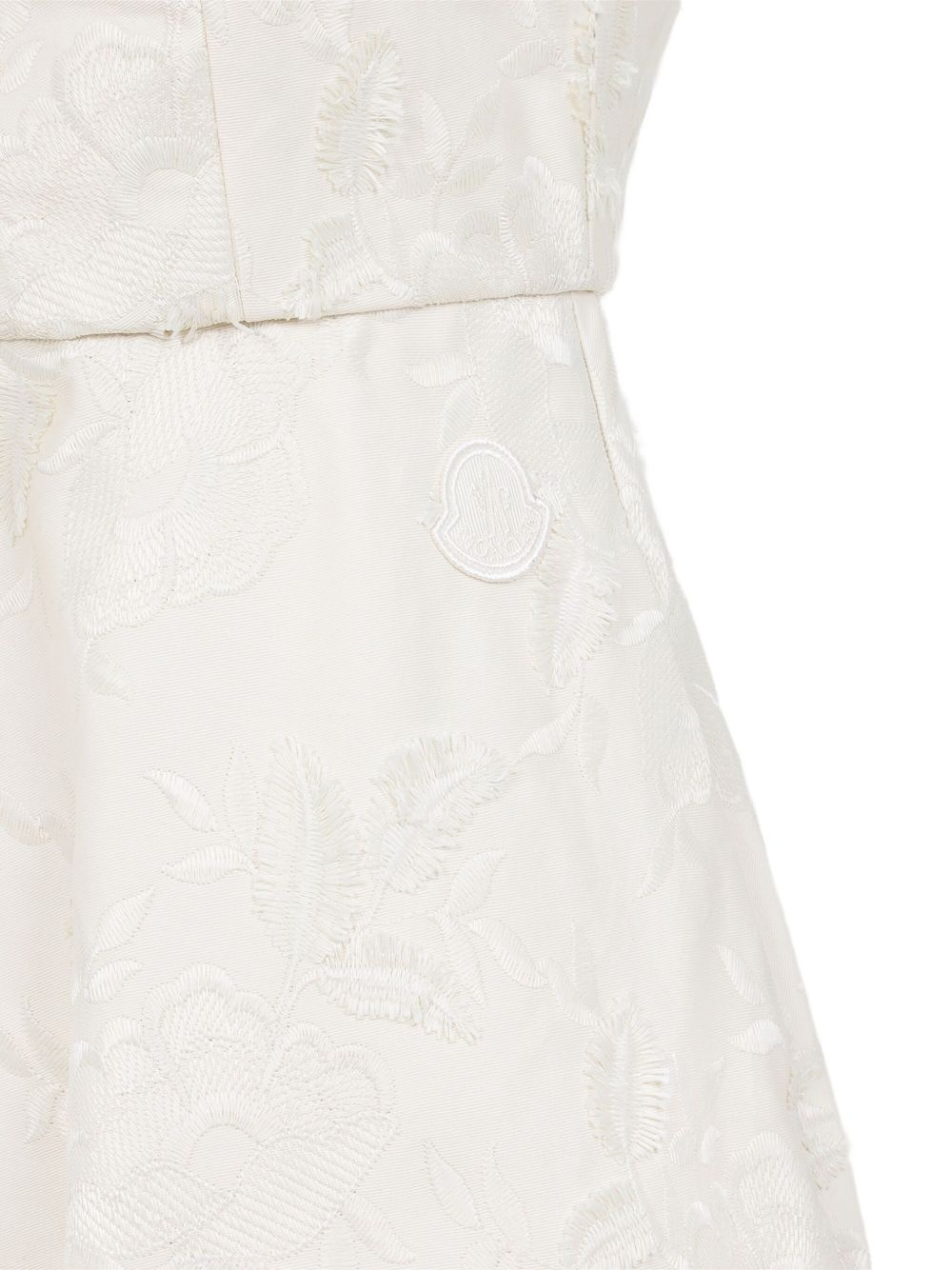 floral-embroidered midi dress - 3