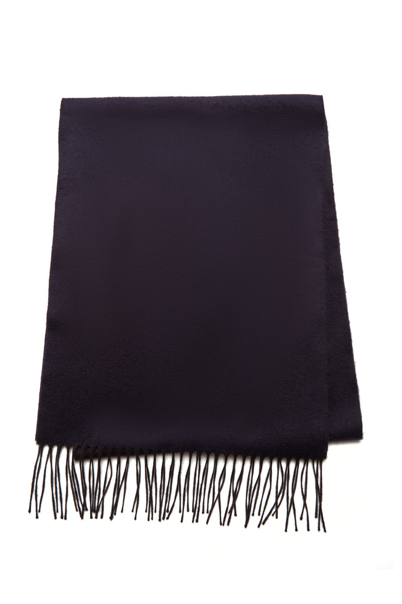 Blaine Scarf in Dark Navy Cashmere Silk 1