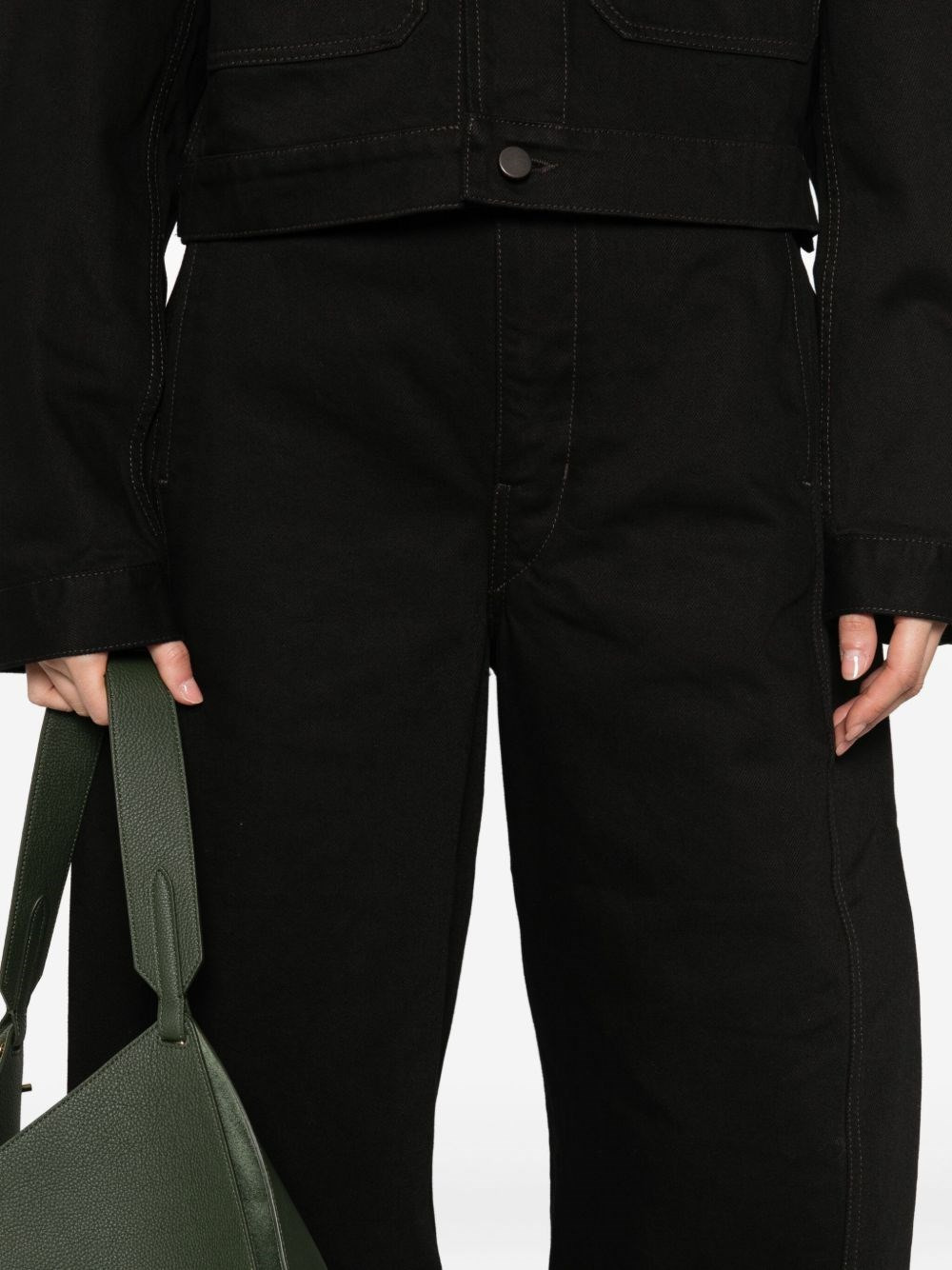 Twisted denim cotton jeans - 4