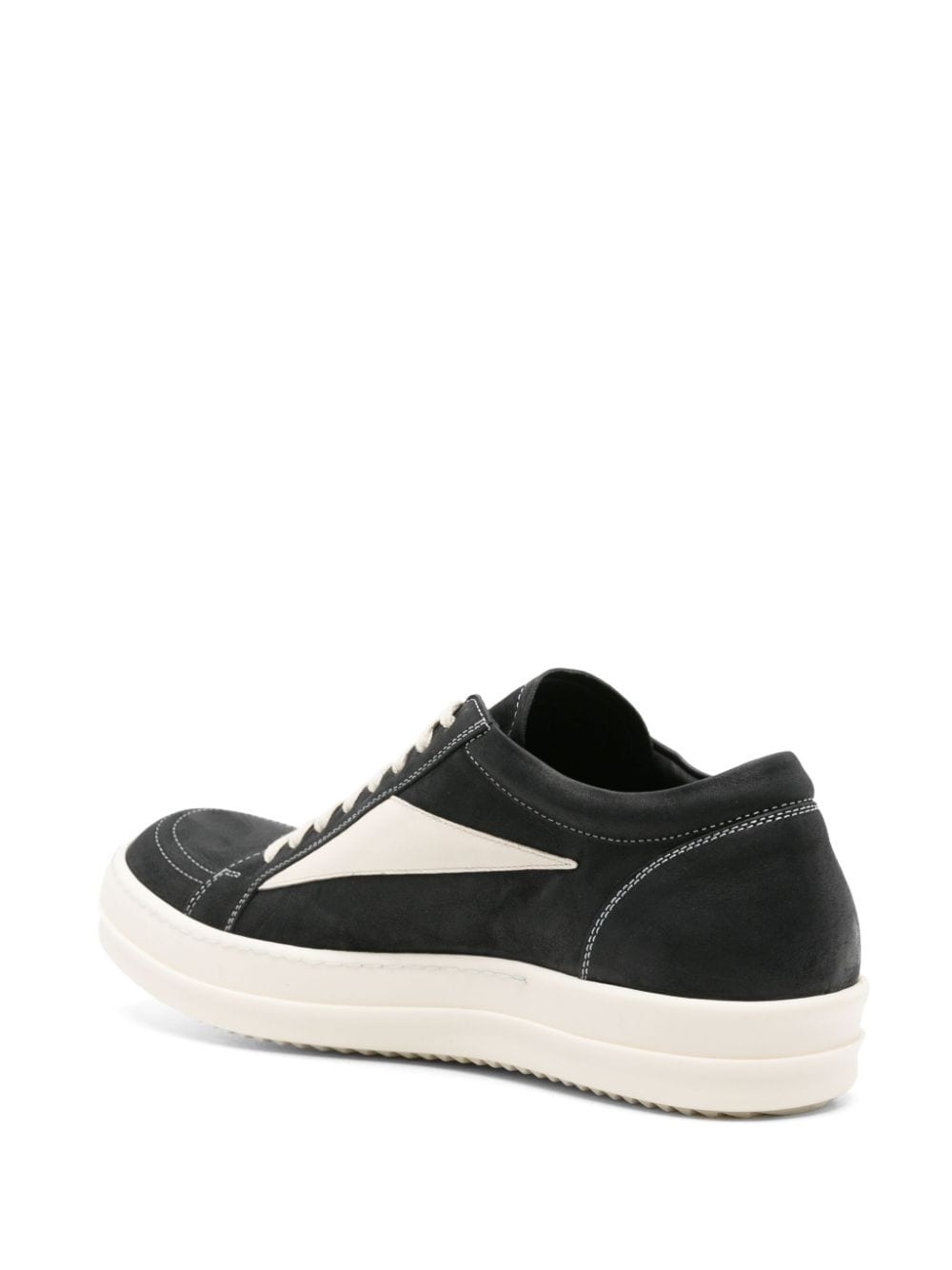 lace-up leather sneakers - 3