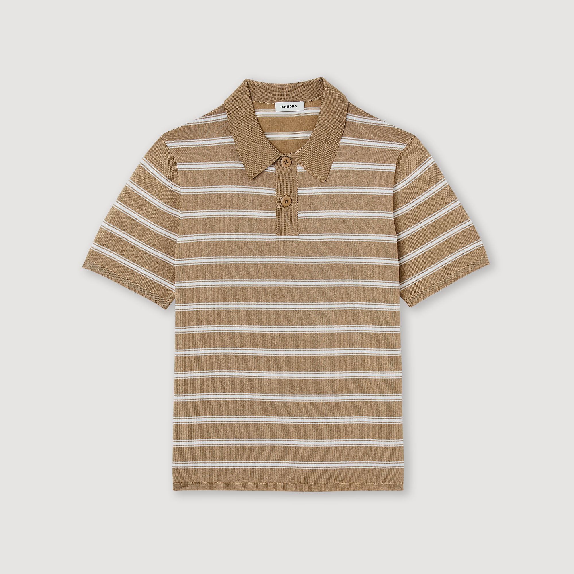 Striped polo shirt - 1