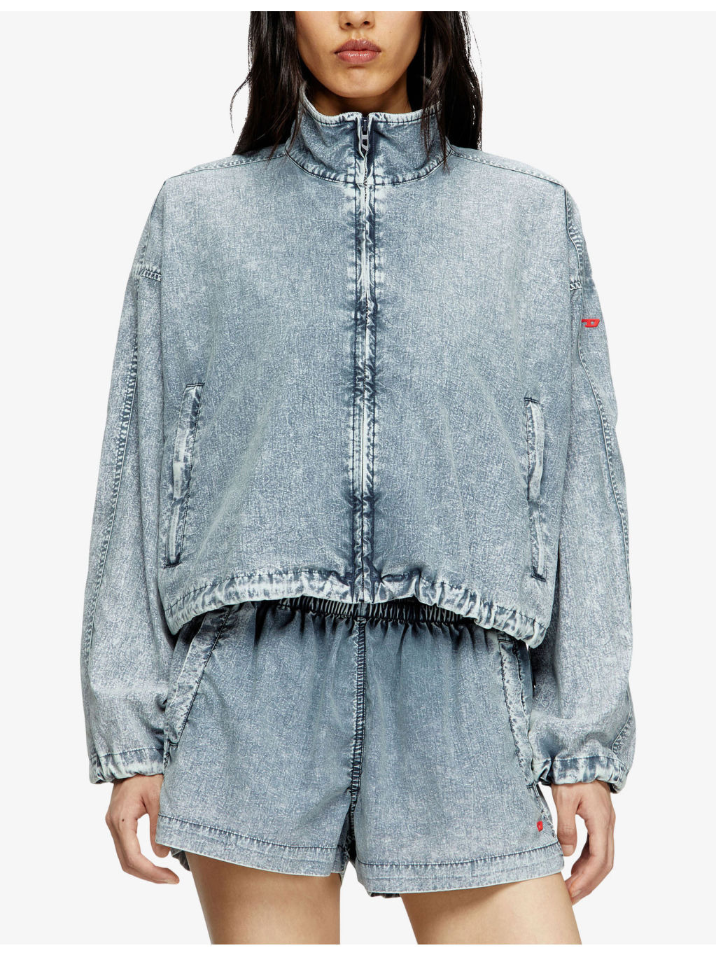 G-Leam-R1 Denim-Effect Woven Jacket - 3