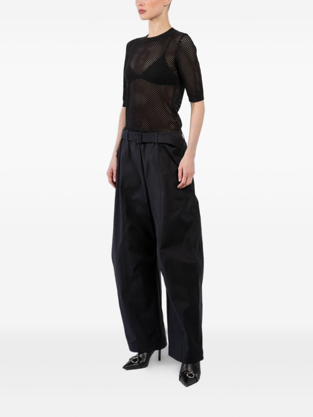 belted trousers - 3