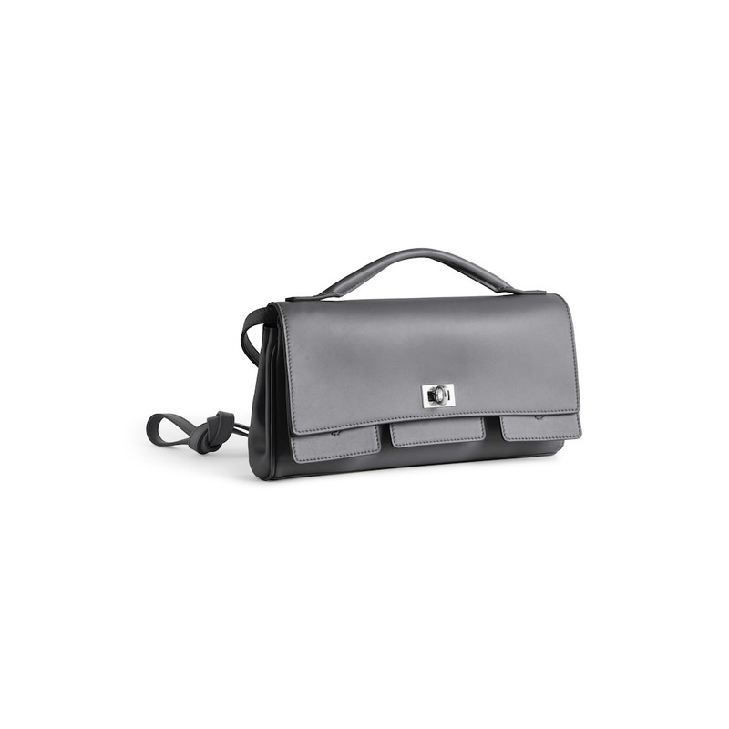 Women's Bel Air Small Clutch On Strap  in Grey 2
