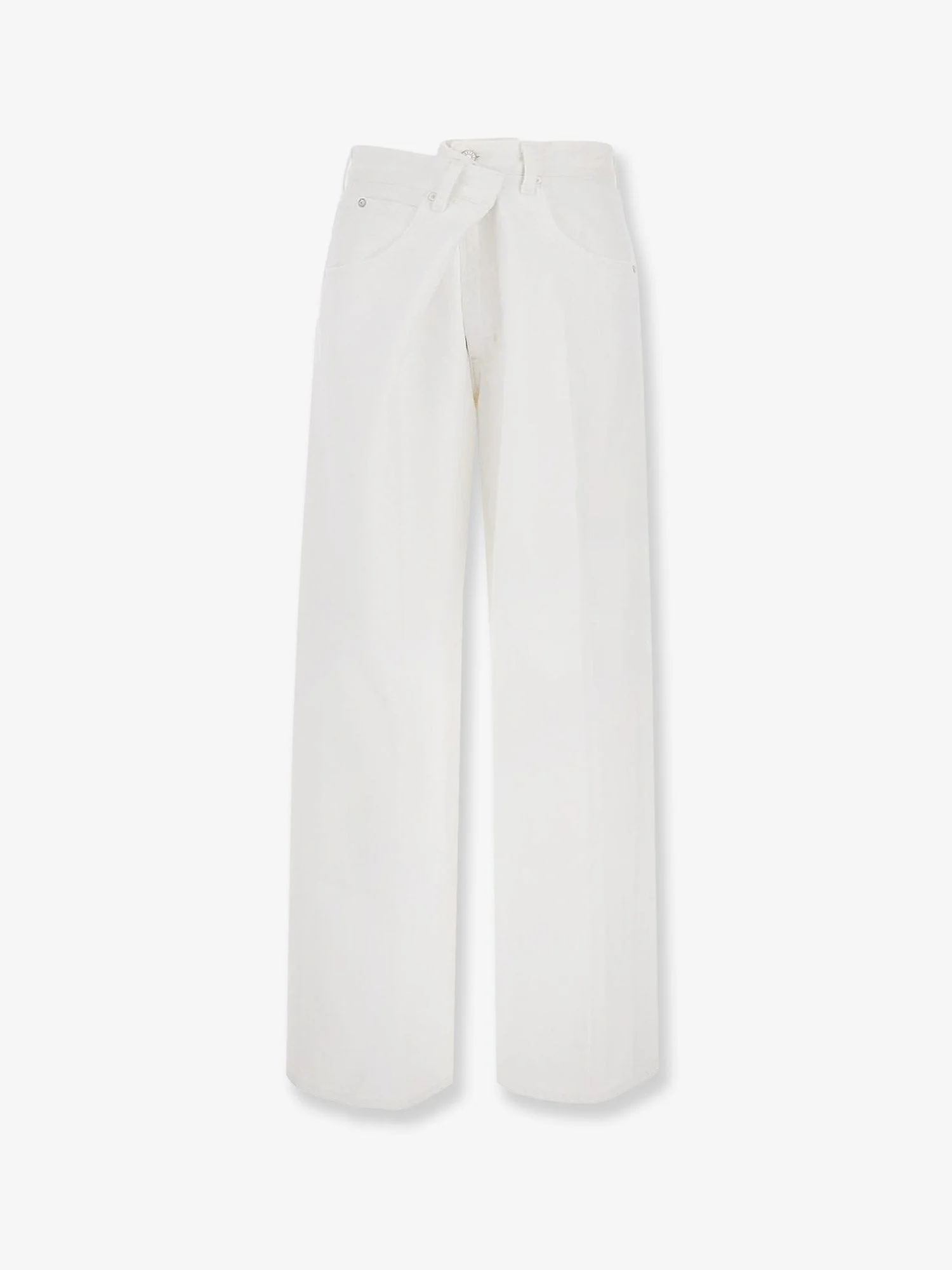 Vana Fold Jean Regenerative White Denim Trousers - 1