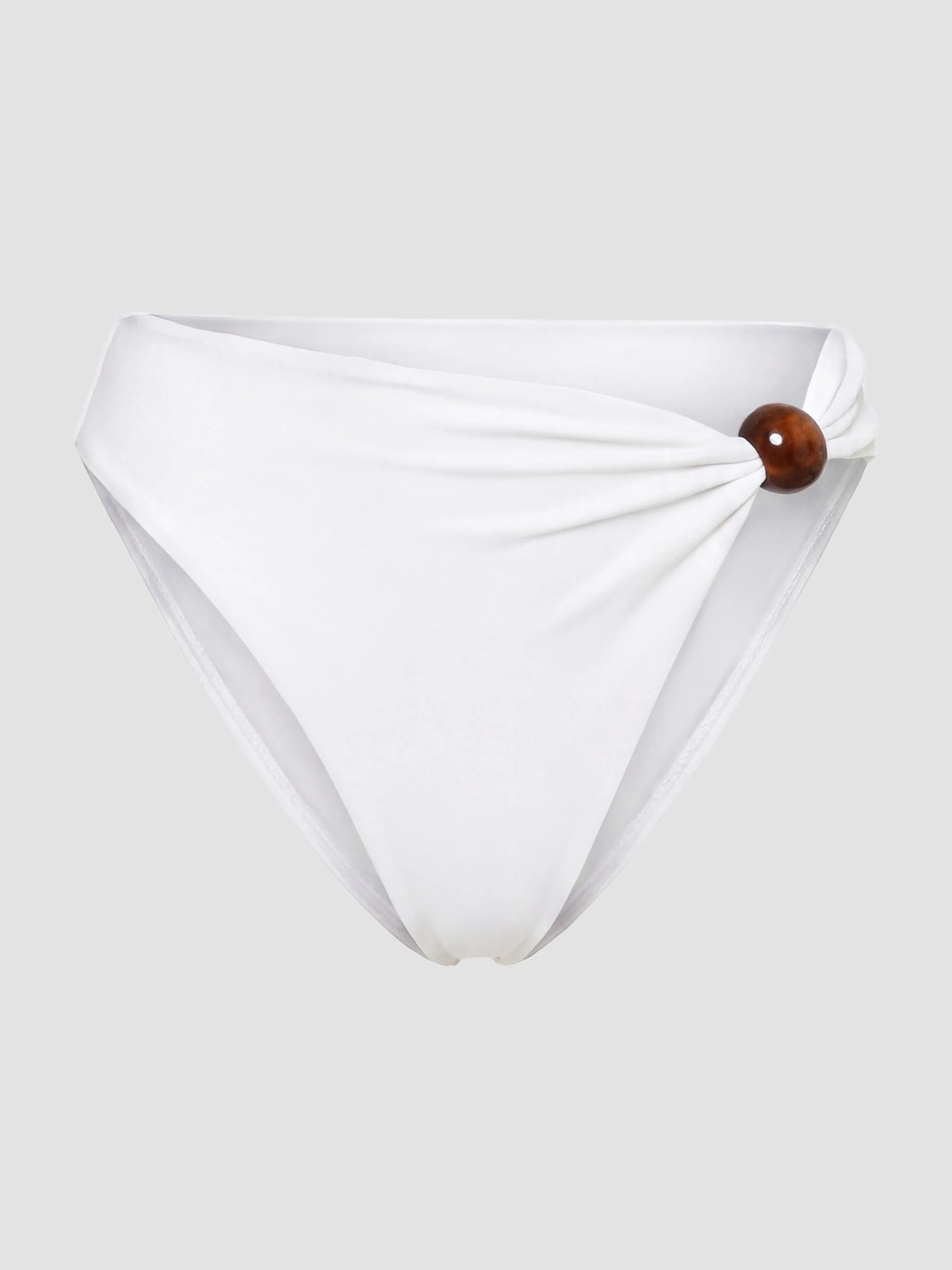 Women's Salina Beaded Bikini Bottom - Ivory - 1