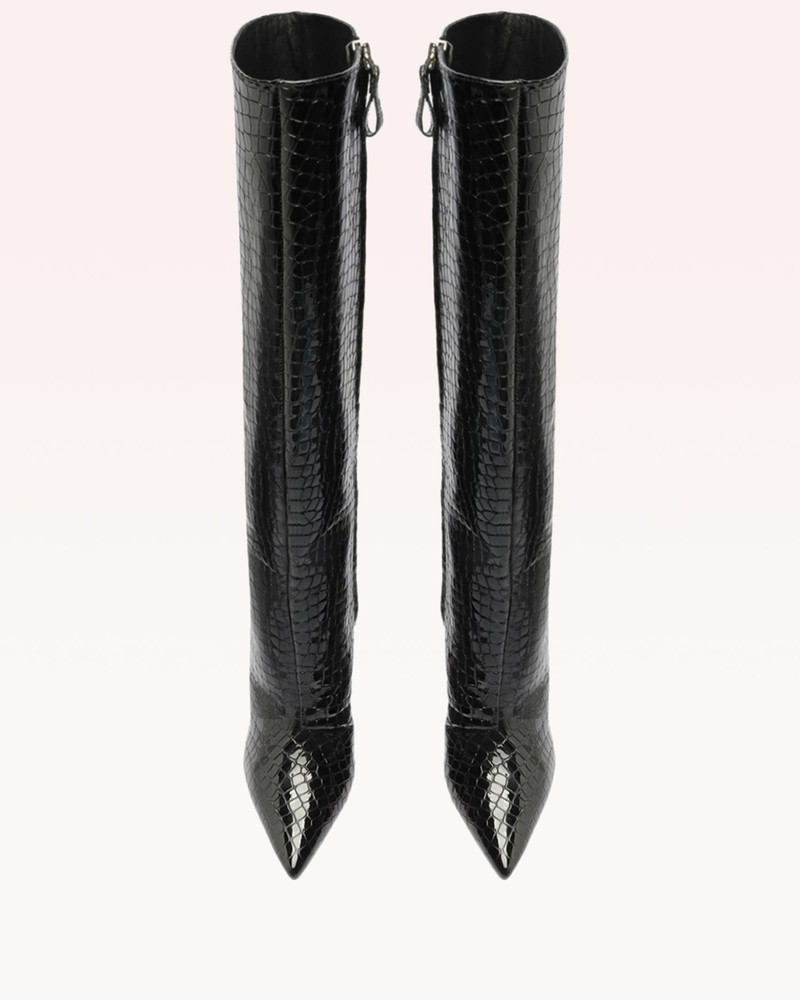 KYRA 100 CROCCO BOOT BLACK 5