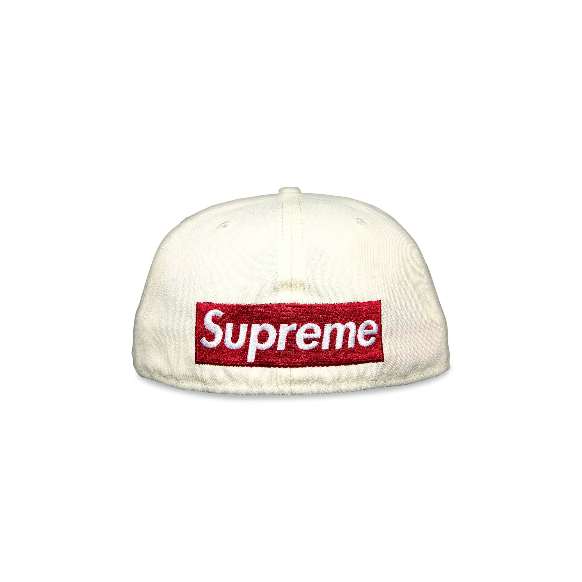 Supreme x New Era Reverse Box Logo Hat 'White' - 2