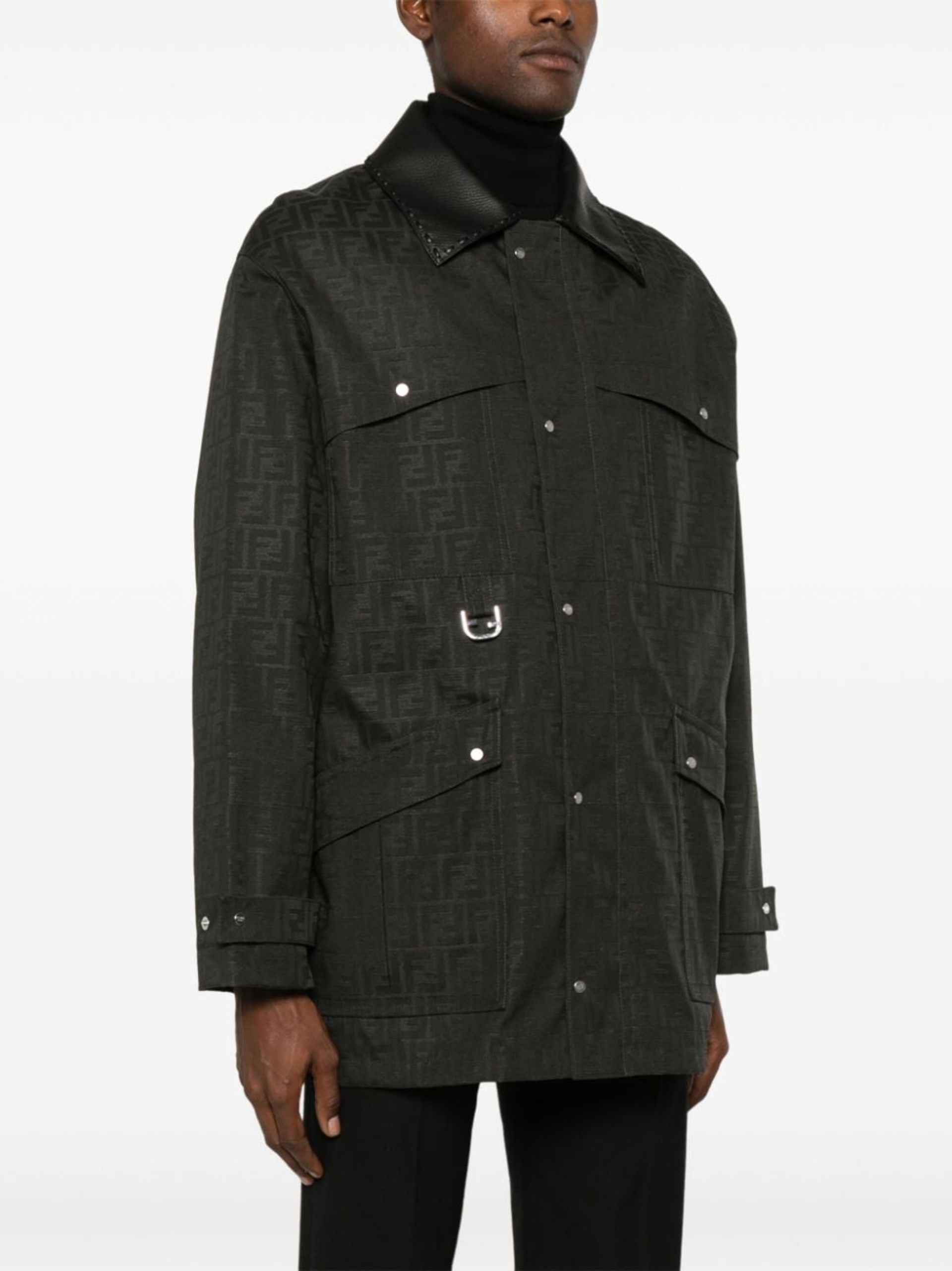 FENDI Waxed FF Jacquard Parka | brownsfashion | REVERSIBLE