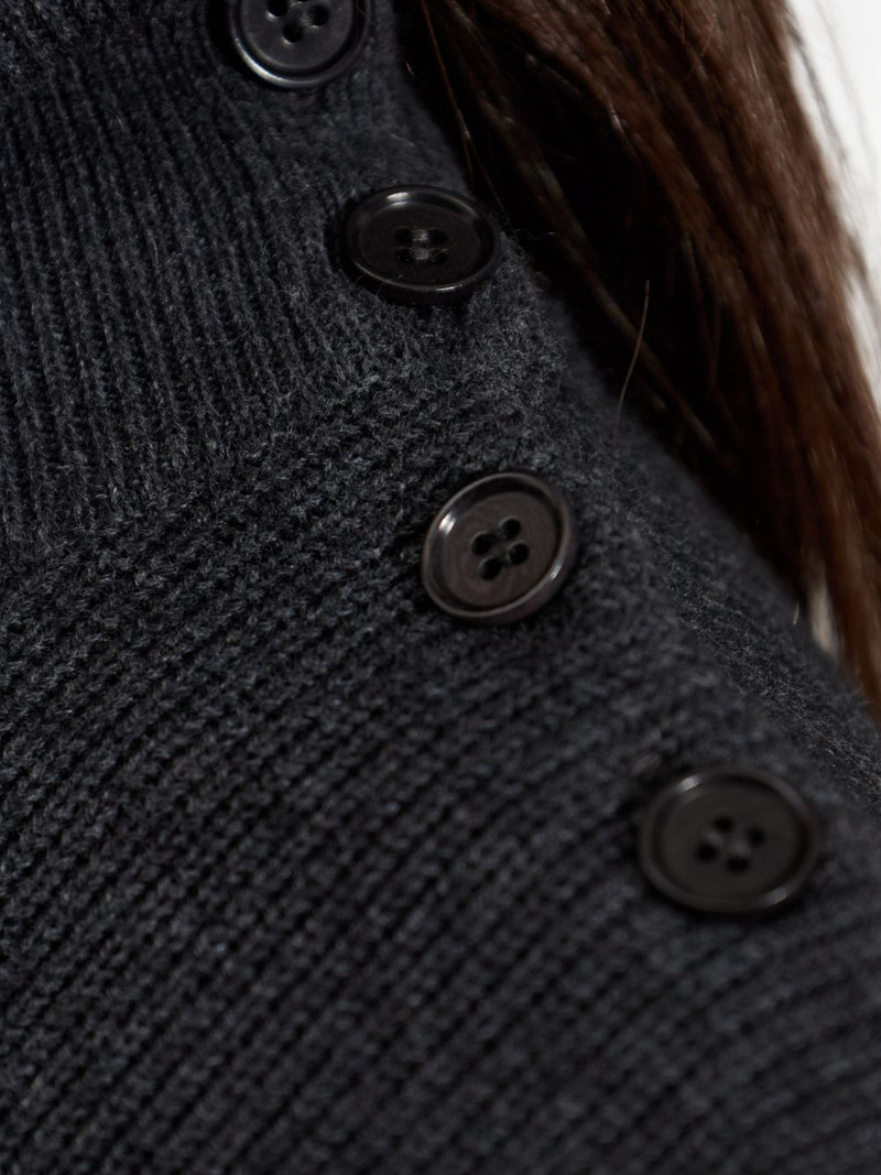 button roll-neck sweater 5